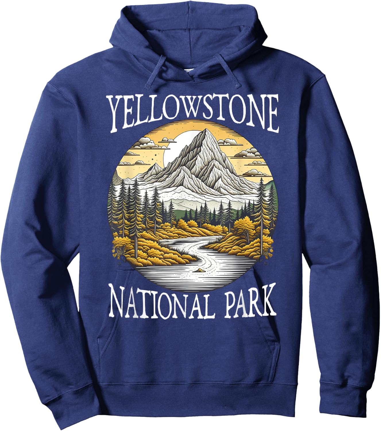 Yellowstone National Park Hoodie - Hoodie | Navy