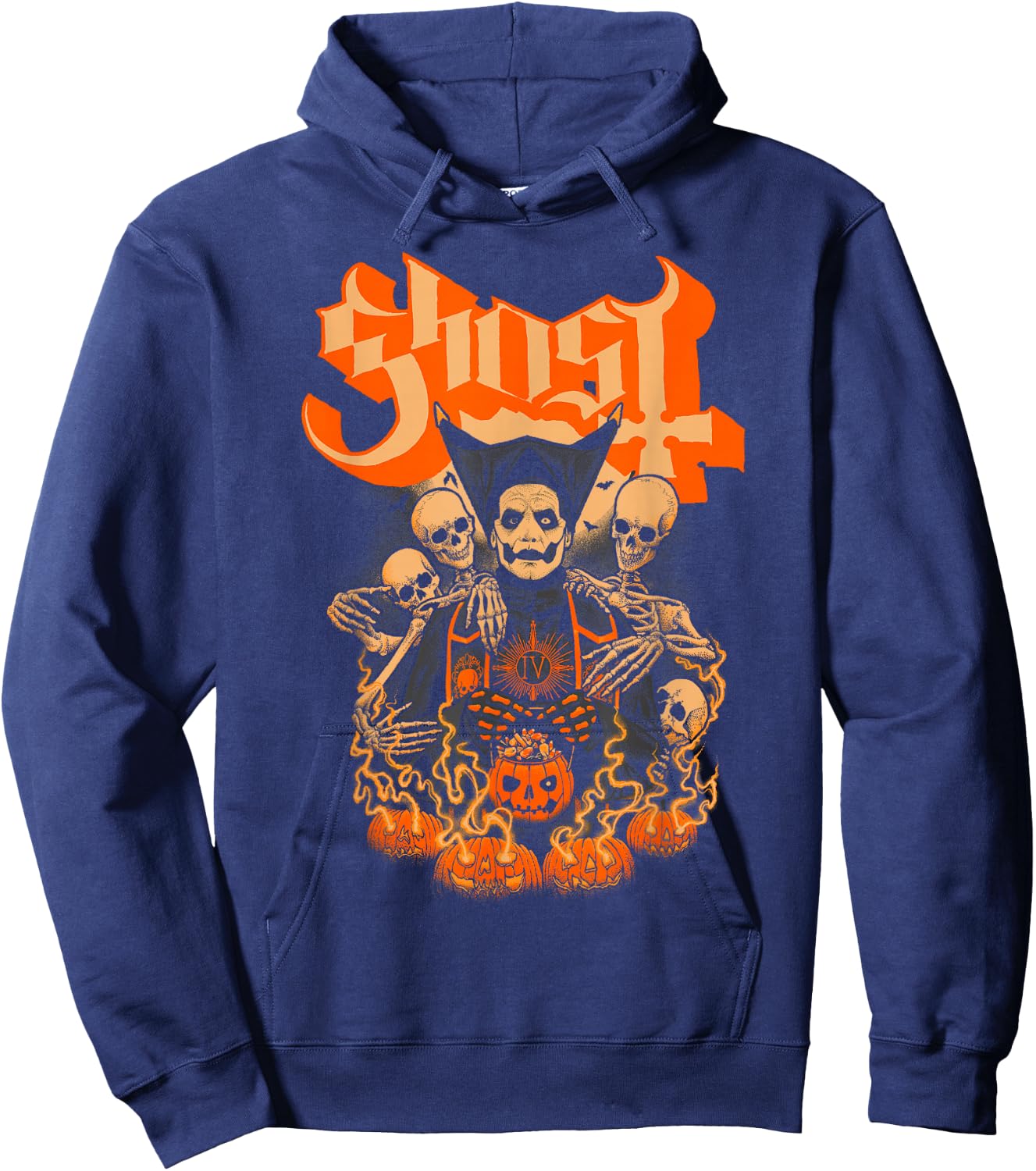 Ghost - Great Pumpkin Halloween Hoodie - Hoodie | Navy