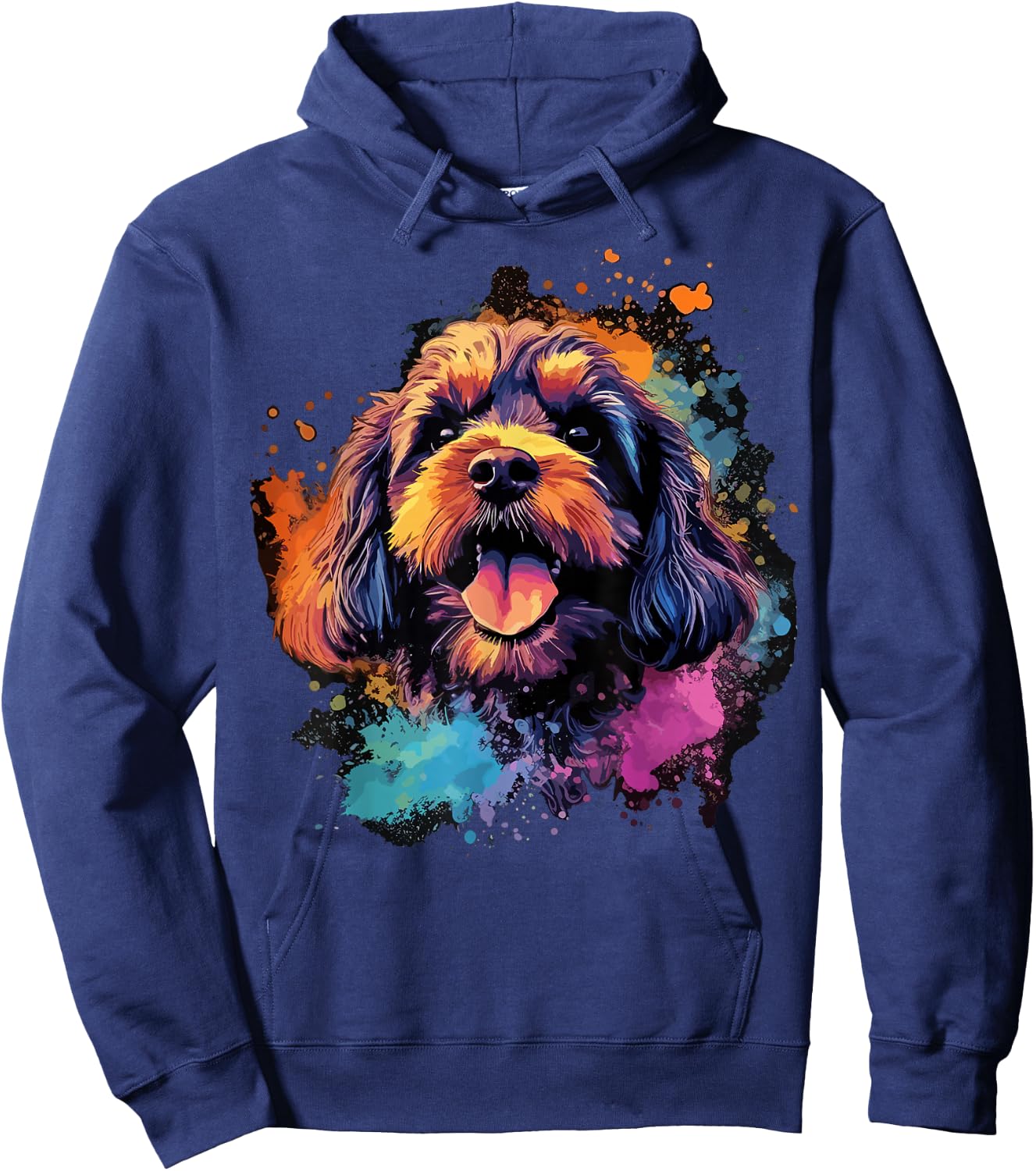 Cavapoo Dog Women Hoodie - Hoodie | Navy