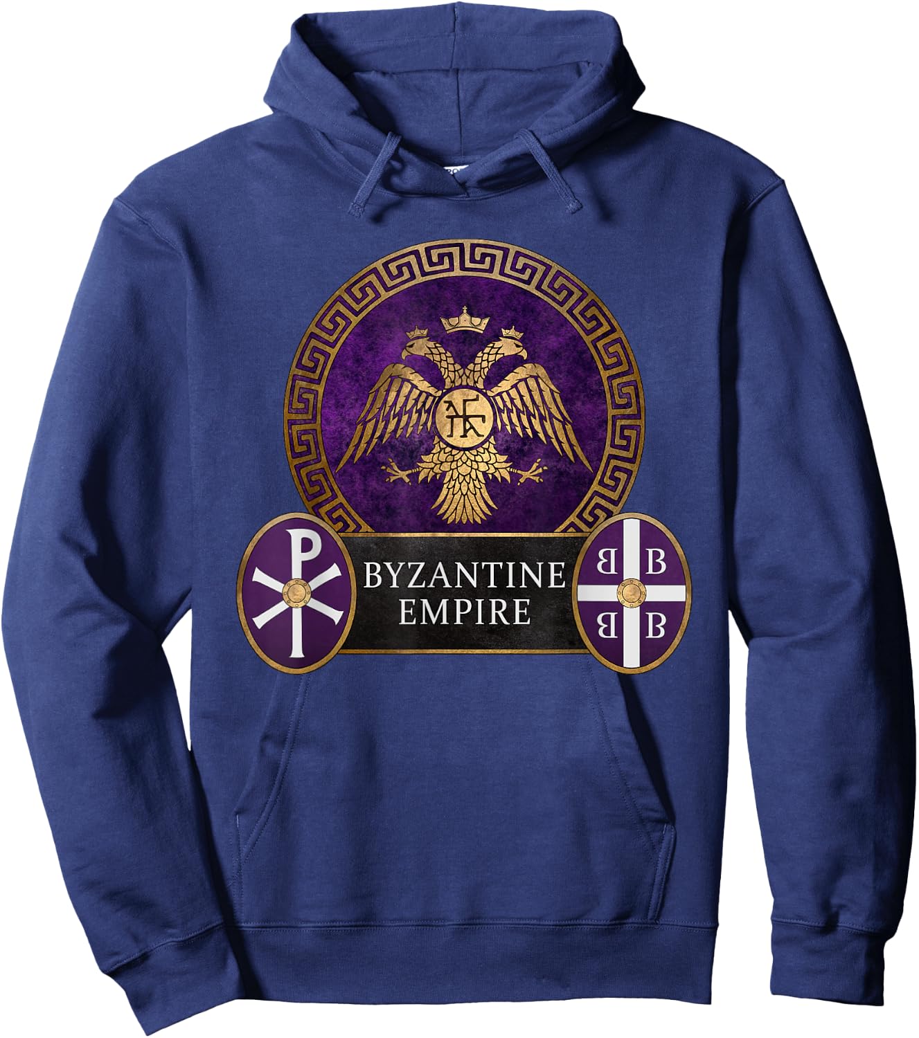 Byzantine Empire Symbol of Constantinople Hoodie - Hoodie | Navy
