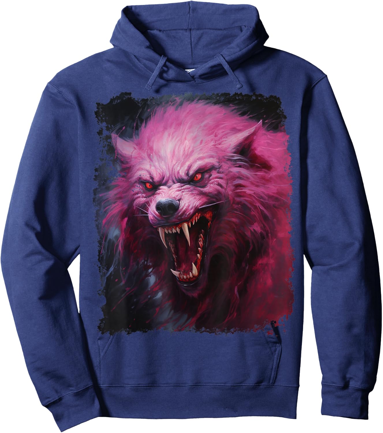 Werewolf Scary Pink Halloween Hoodie - Hoodie | Navy