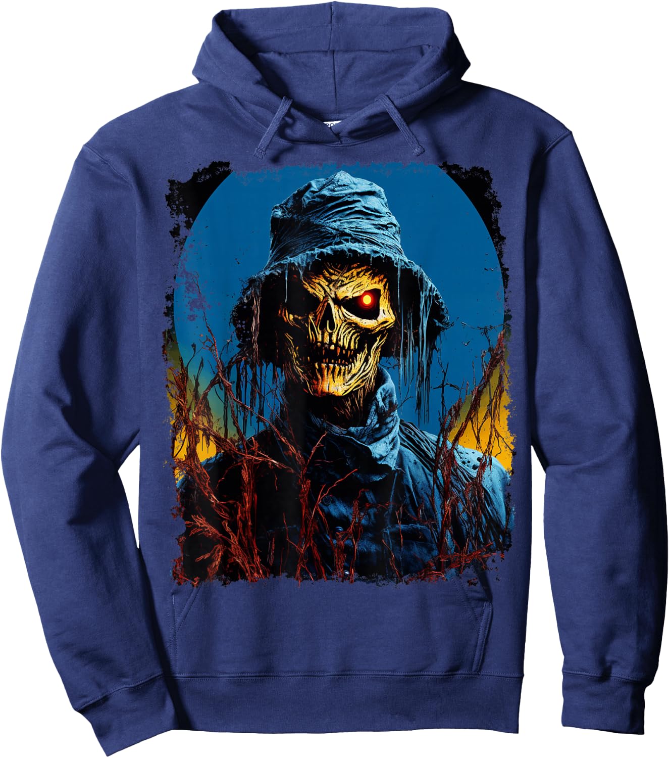 Pop Art Halloween Scarecrow Hoodie - Hoodie | Navy