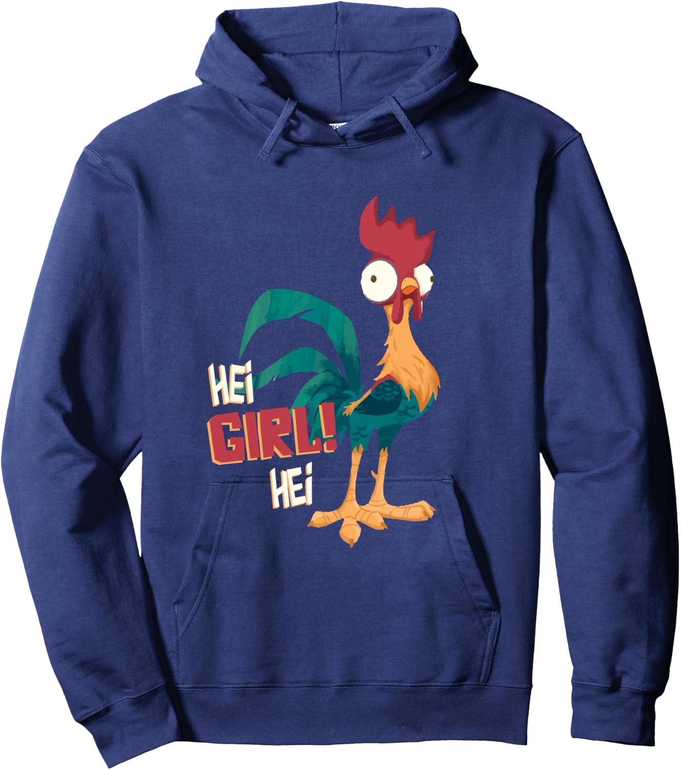 Disney Moana Hei Hei Chicken Hei Girl Hei Hoodie - Hoodie | Navy