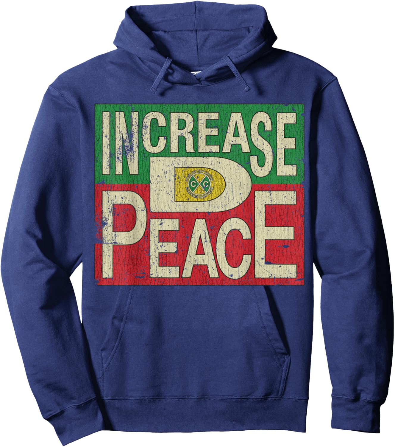 Vintage Increase D Peace 1992 Hoodie - Hoodie | Navy