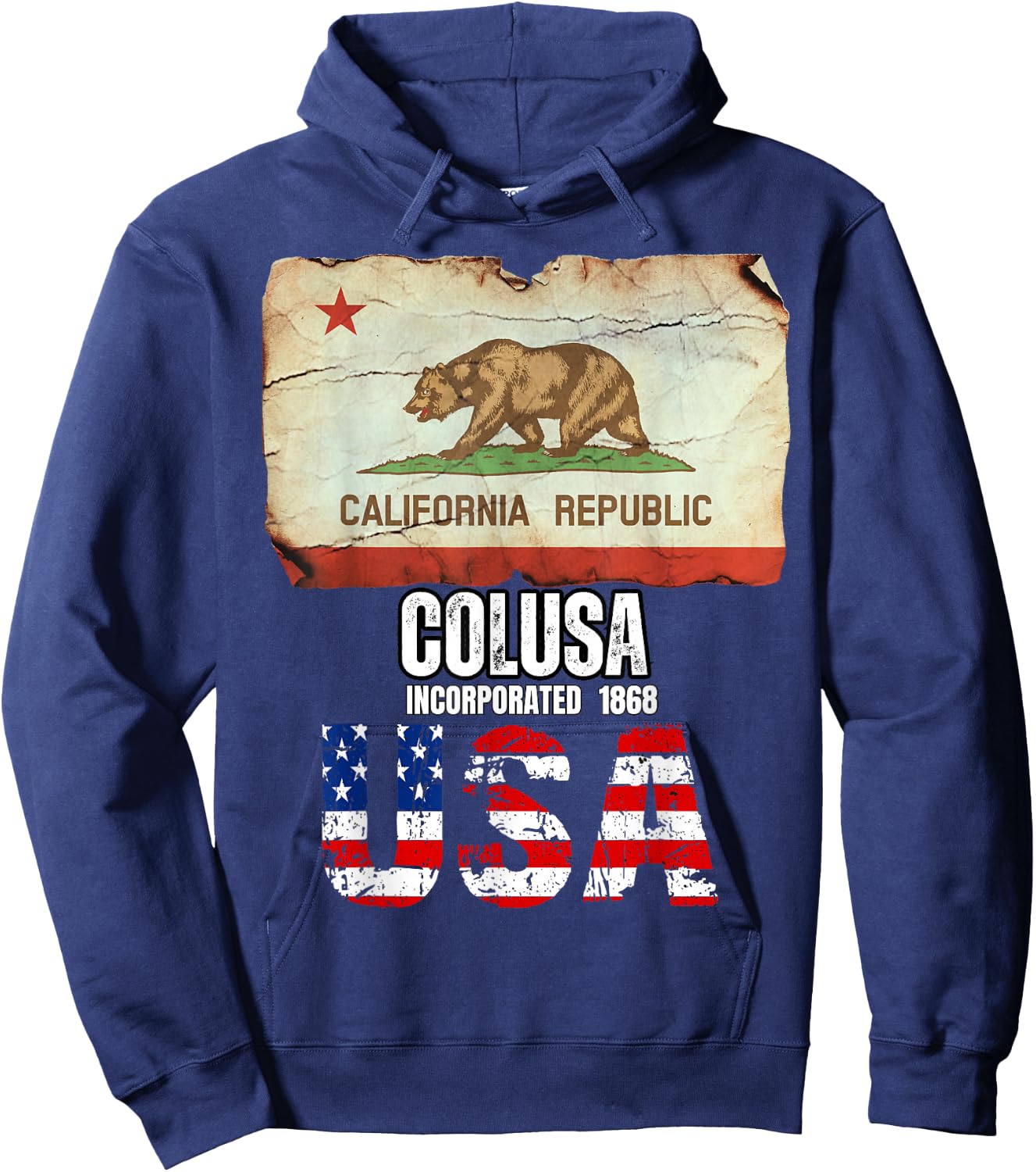 Colusa California CA Colusa County Souvenir Hoodie - Hoodie | Navy