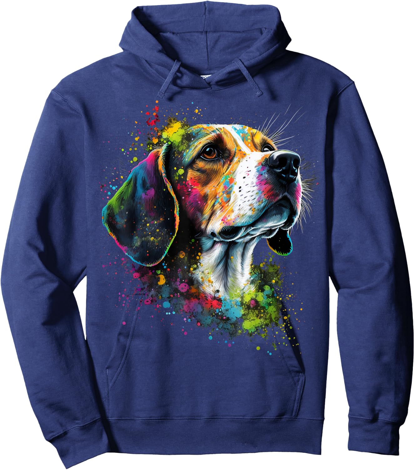 Cute Beagle Dog on Beagle Lover Men Women Kids Hoodie - Hoodie | Navy