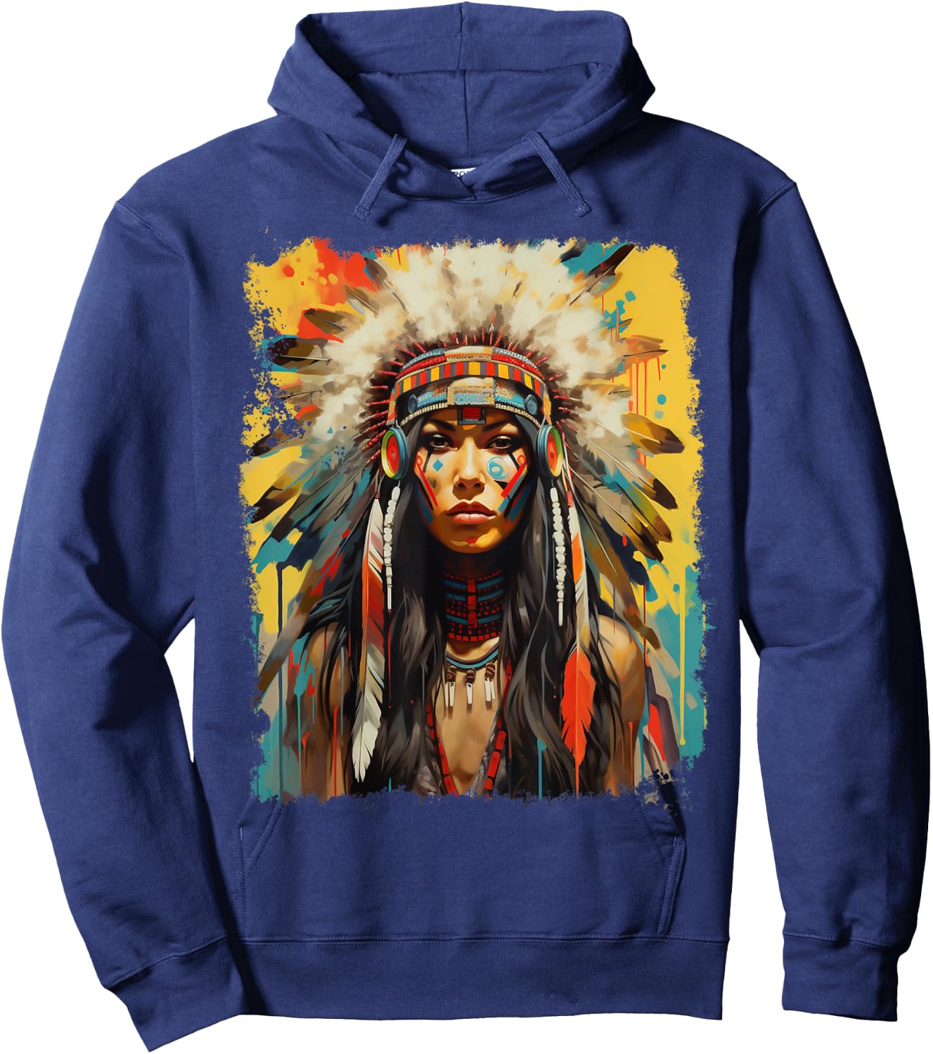 Native Indian Hoodie - Hoodie | Navy