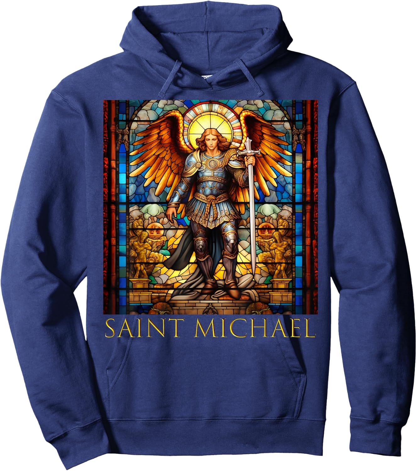 Saint Michael the Archangel Hoodie - Hoodie | Navy