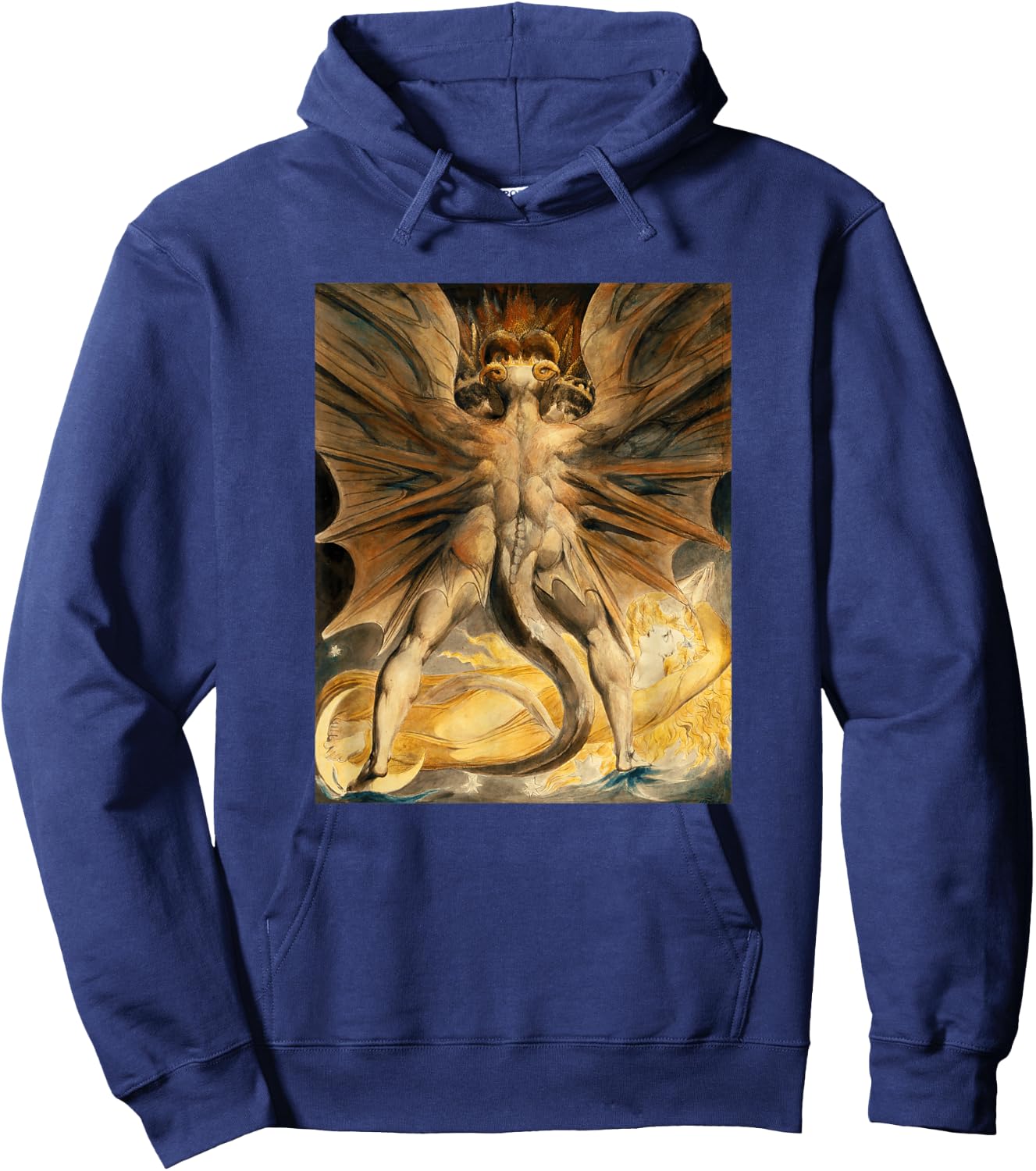 William Blake - The Dragon II - For Artists Hoodie - Hoodie | Navy