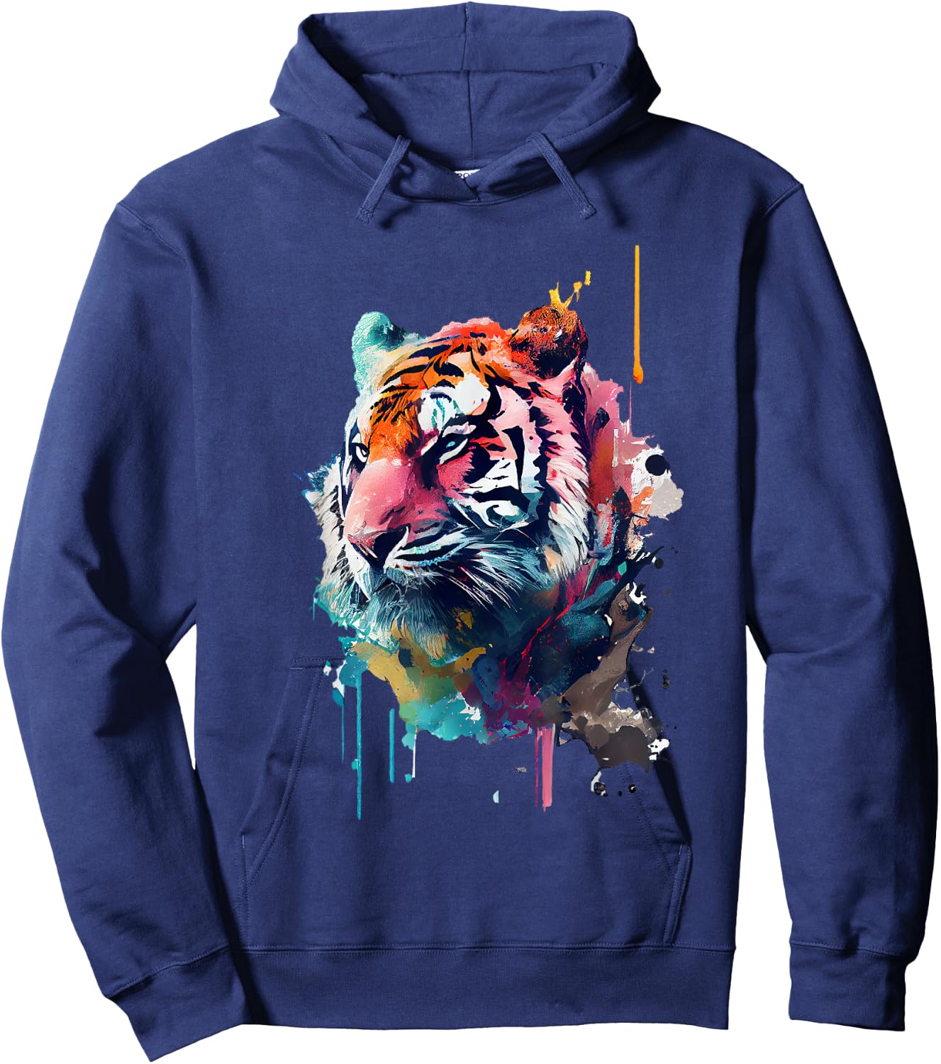 Tiger colors multicolored Hoodie - Hoodie | Navy