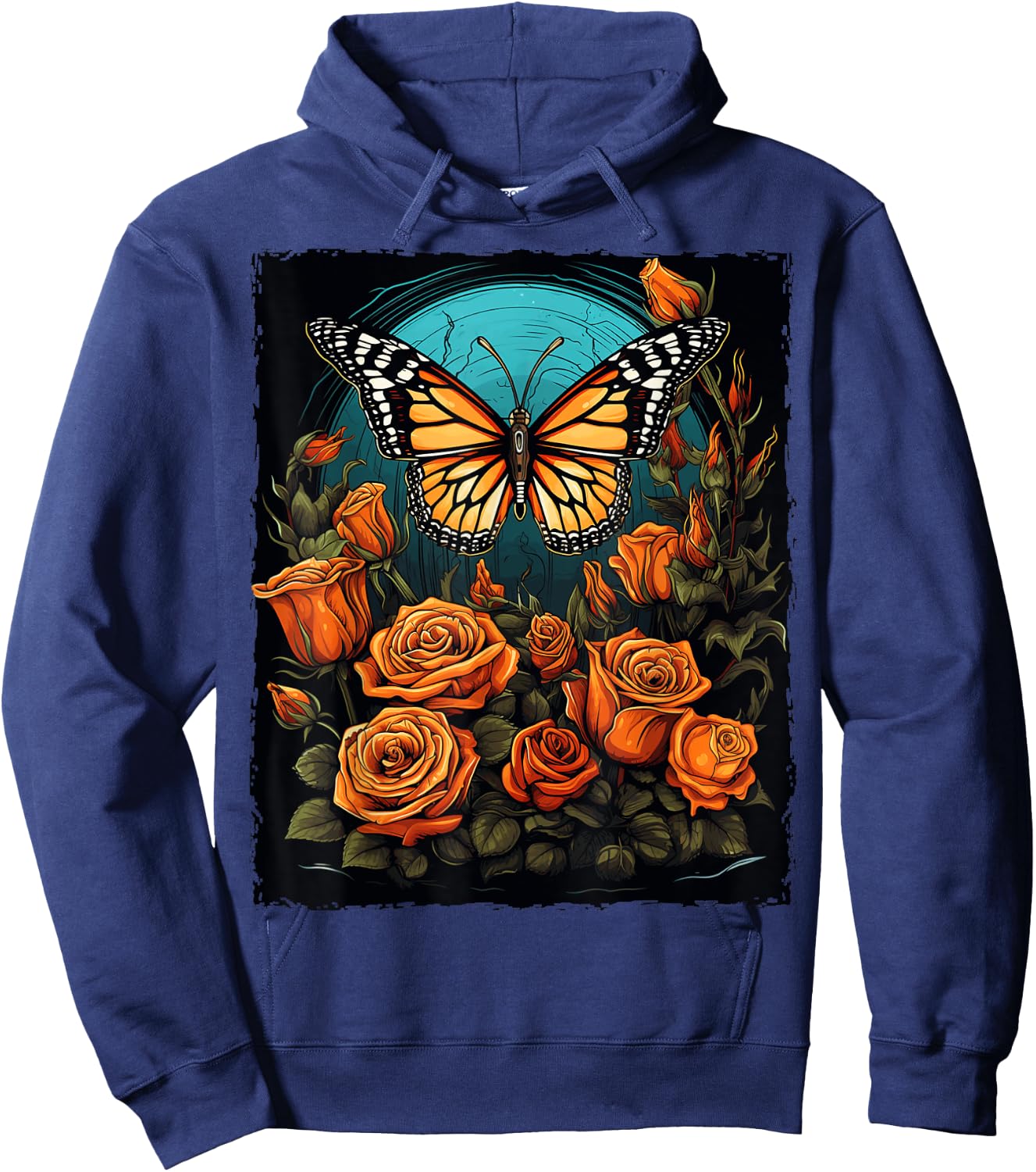 Monarch Butterfly Halloween Hoodie - Hoodie | Navy