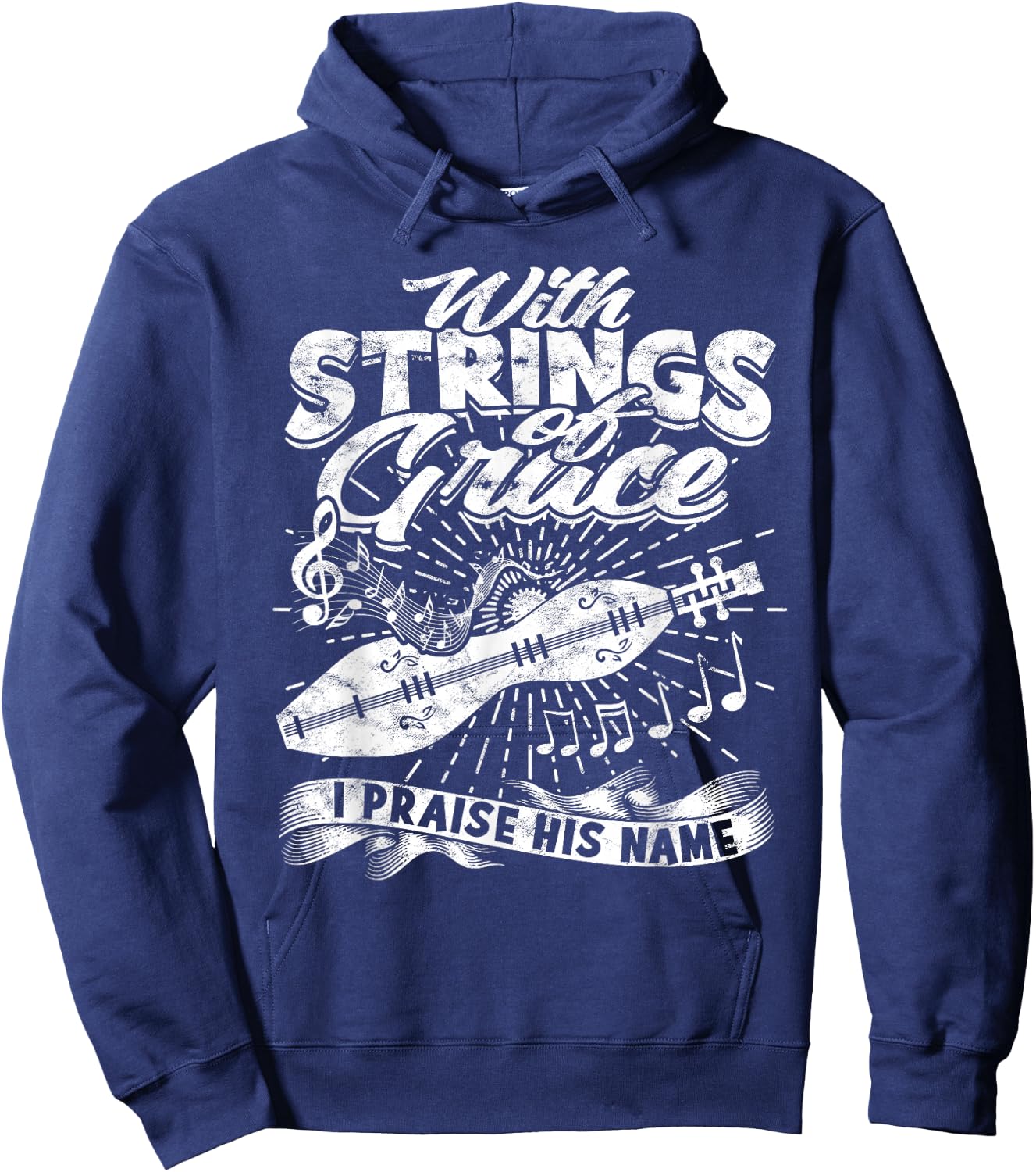 Dulcimer Player Mountain Dulcimer Hoodie - Hoodie | Navy