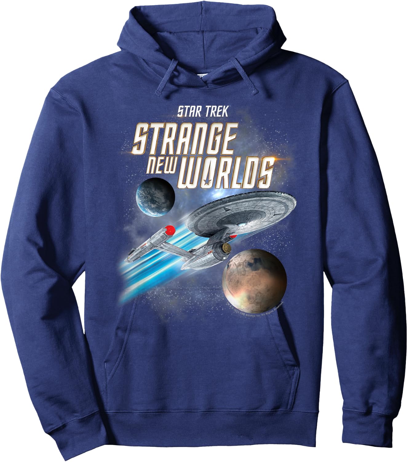 Star Trek Strange New Worlds Enterprise Hoodie - Hoodie | Navy