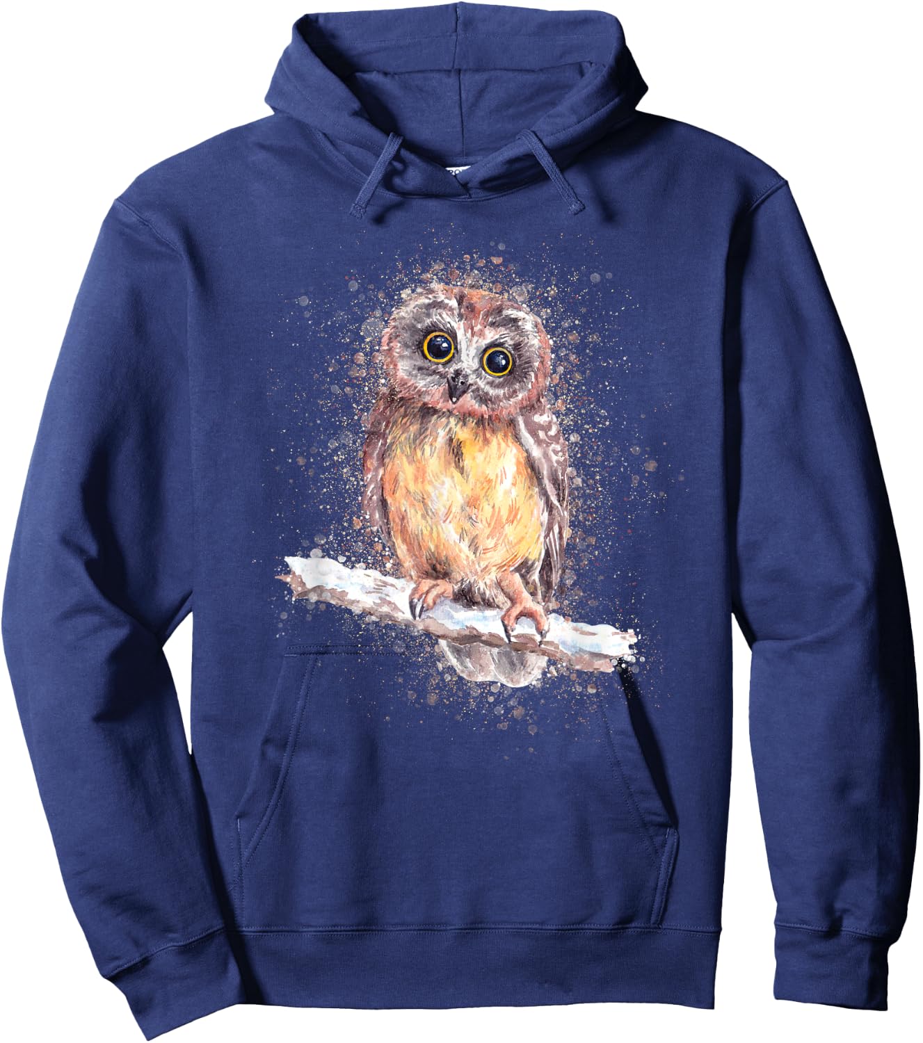 Owl Lover, Bird Lover Art, Owl Lover Art, Owl Hoodie - Hoodie | Navy