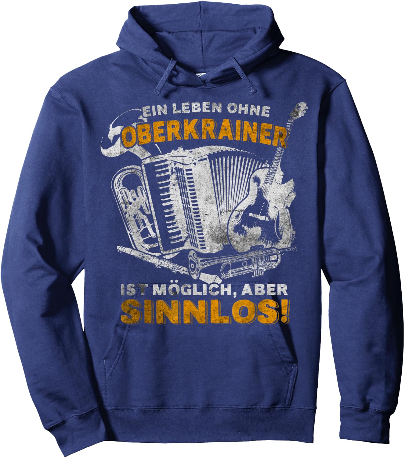 Vintage retro upper trainer music Hoodie - Hoodie | Navy