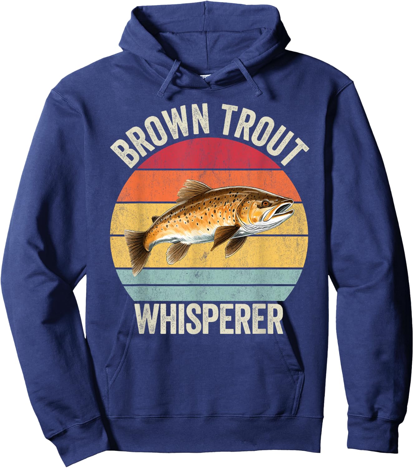 Brown Trout Whisperer, Funny Brown Trout Hoodie - Hoodie | Navy