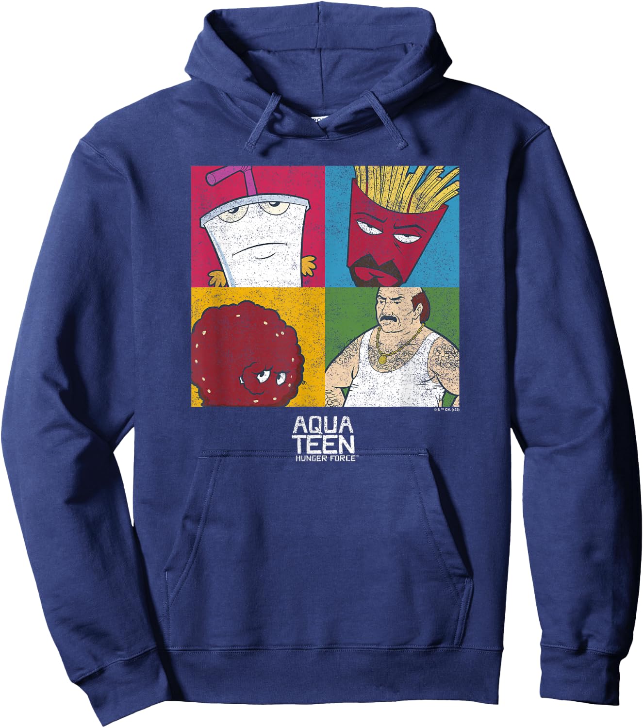 Aqua Teen Hunger Force Character Panels Hoodie - Hoodie | Navy