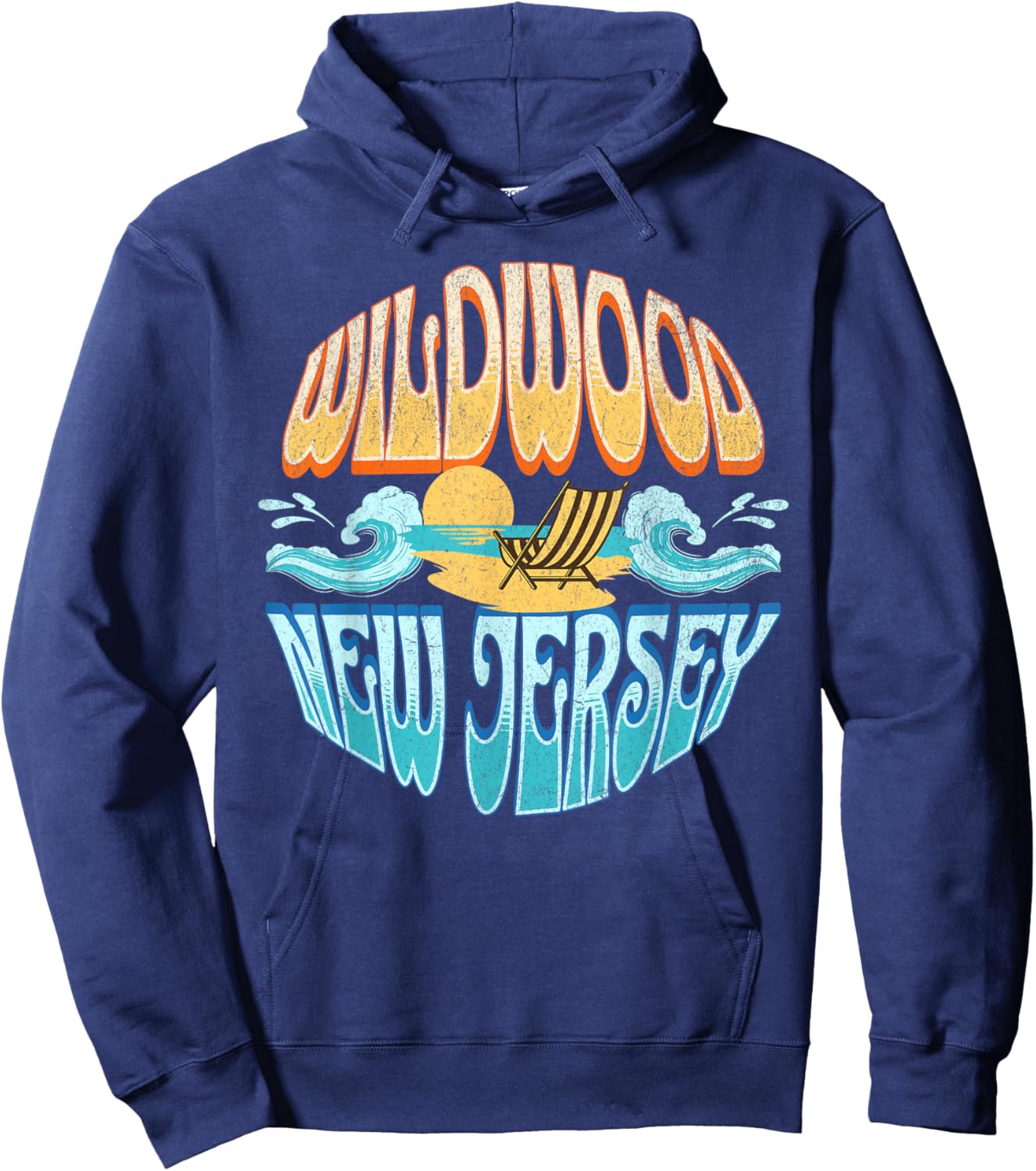 Wildwood New Jersey Hoodie - Hoodie | Navy