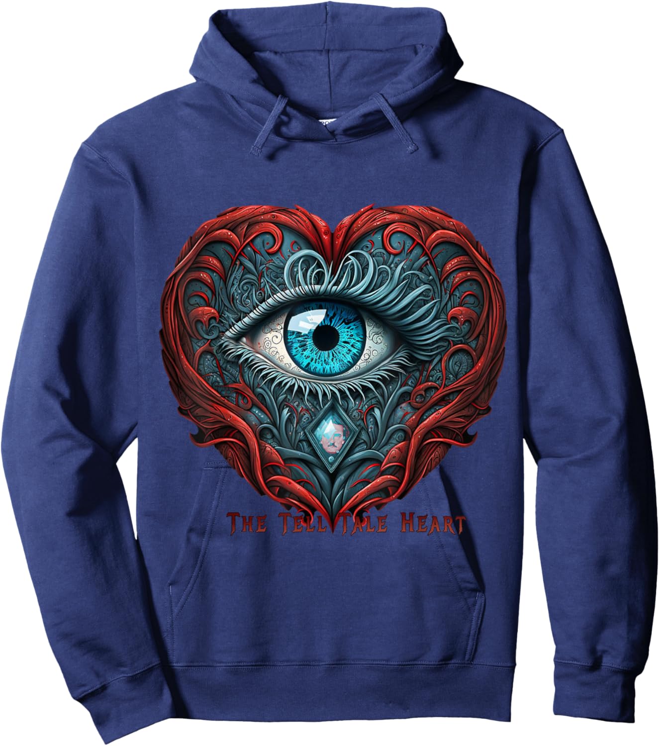 The Tell-Tale Heart by Edgar Allan Poe Hoodie - Hoodie | Navy
