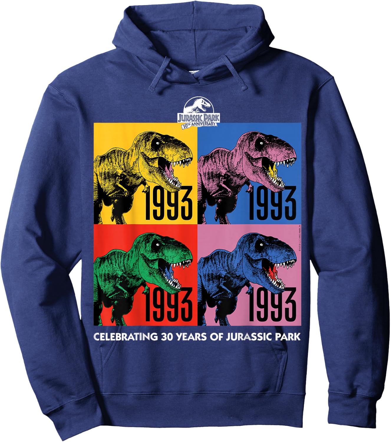 Jurassic Park 30th Anniversary 30 Years Hoodie - Hoodie | Navy