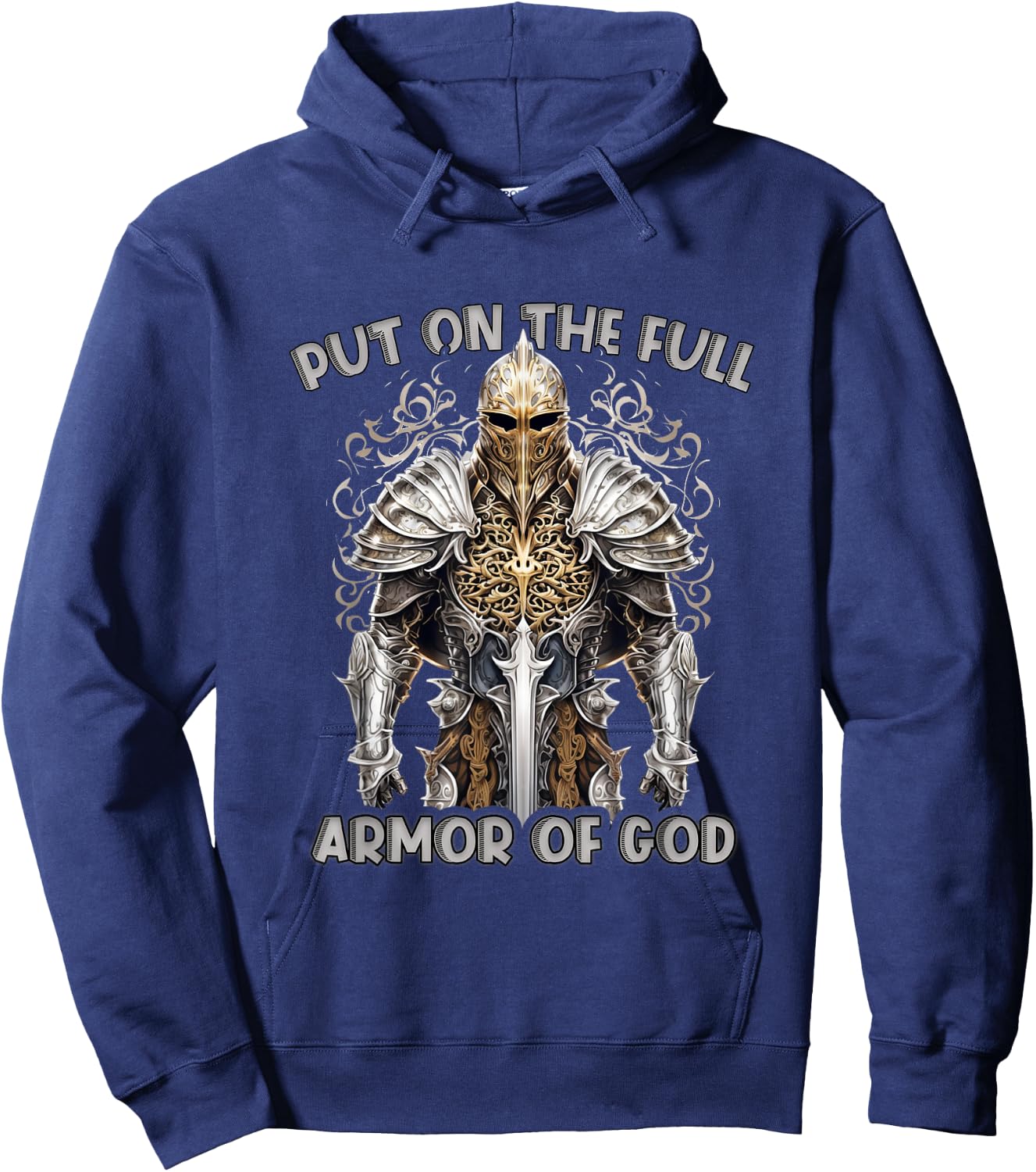 Armor of God Christian Bible Verse Religious Hoodie - Hoodie | Navy