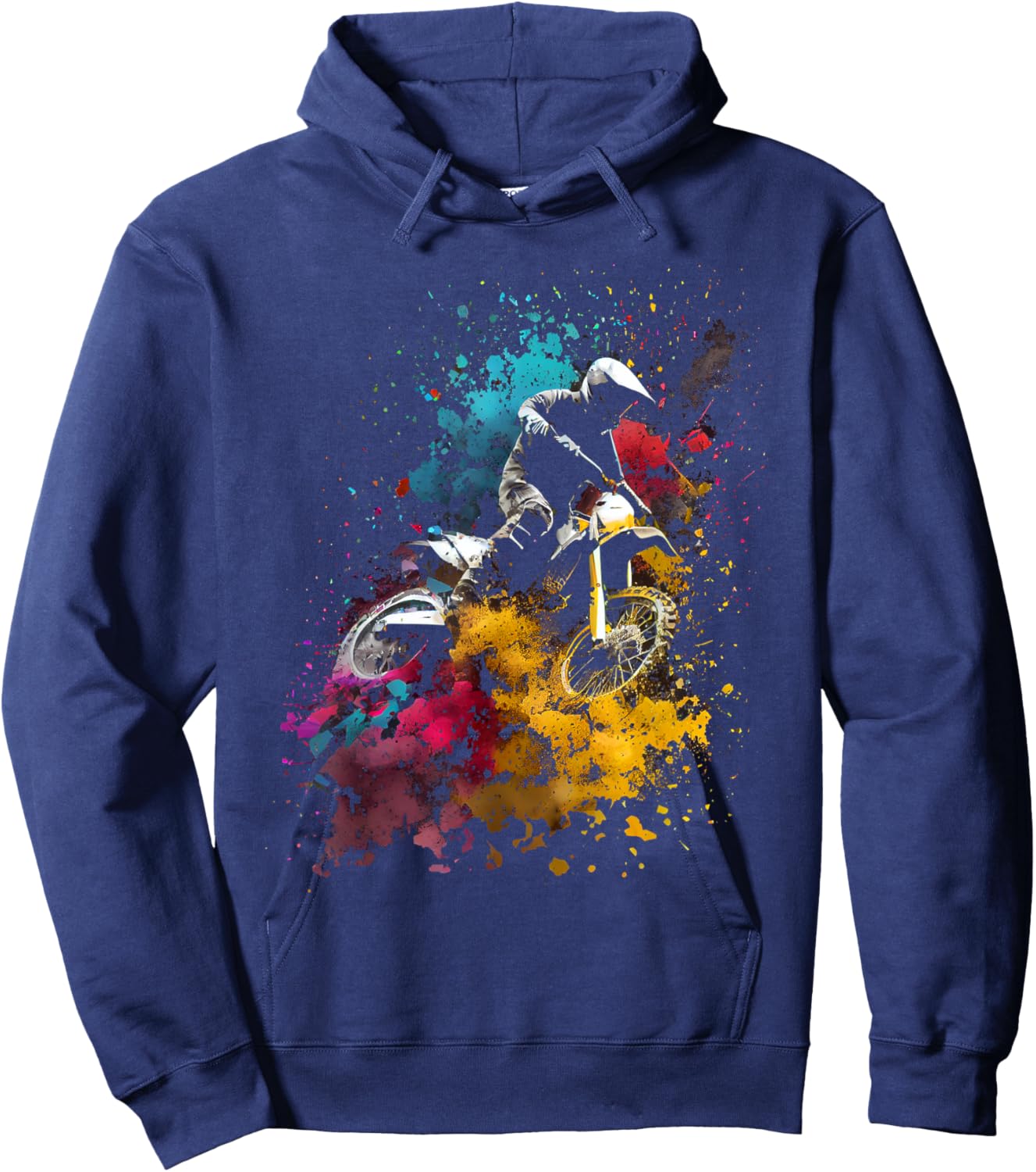 Motocross Enduro Supermoto Bike Dirt Biker Gift Hoodie - Hoodie | Navy