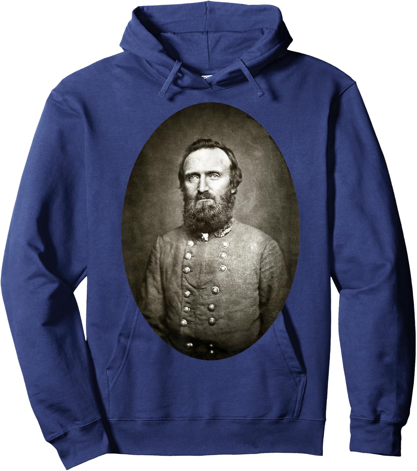 Stonewall Jackson Portrait Hoodie - Hoodie | Navy