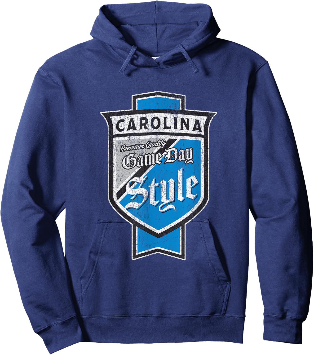 Faded Carolina Beer Label - Queen City Pride Hoodie - Hoodie | Navy