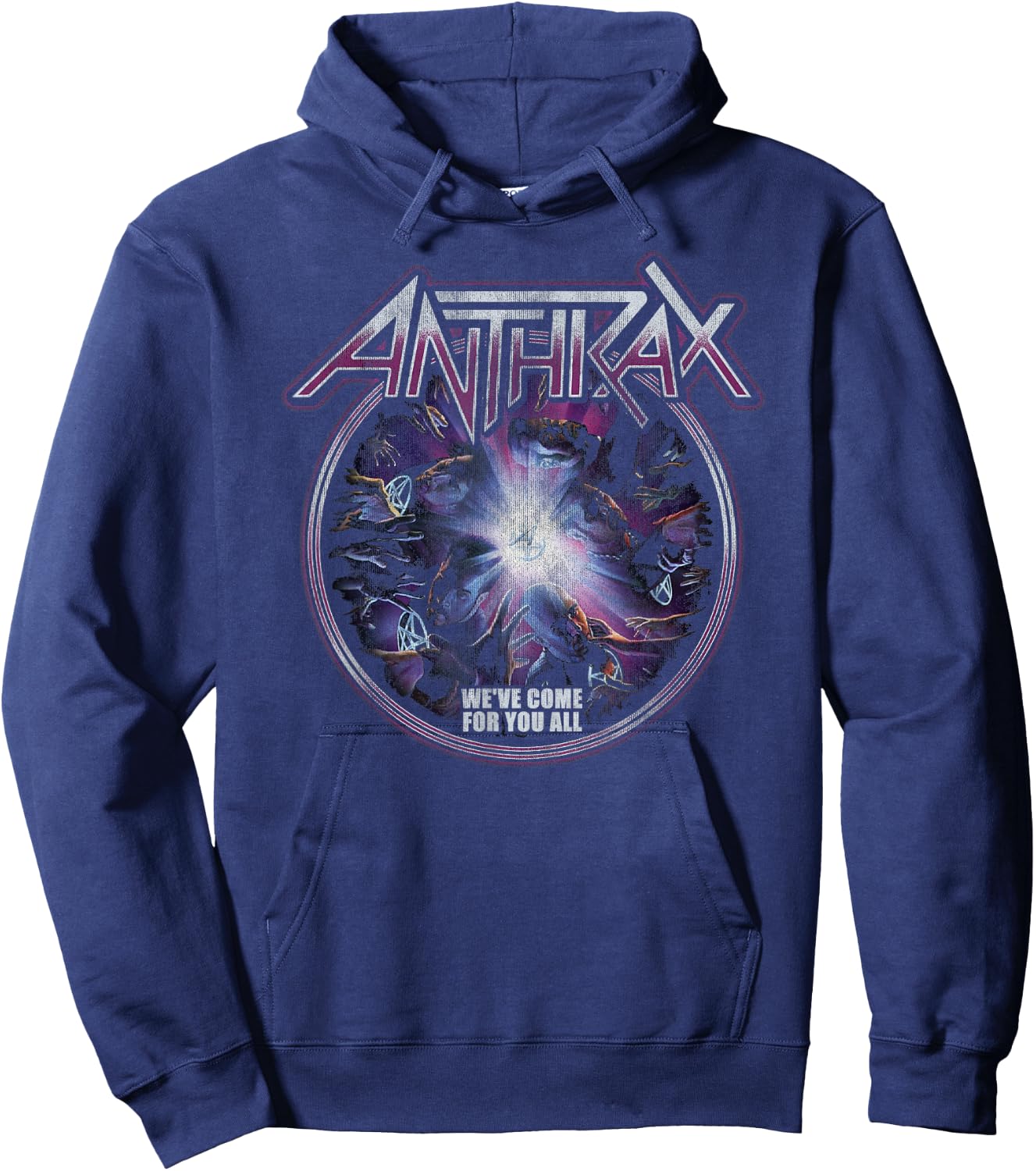 Anthrax – We've Come For You Swirl Hoodie - Hoodie | Navy