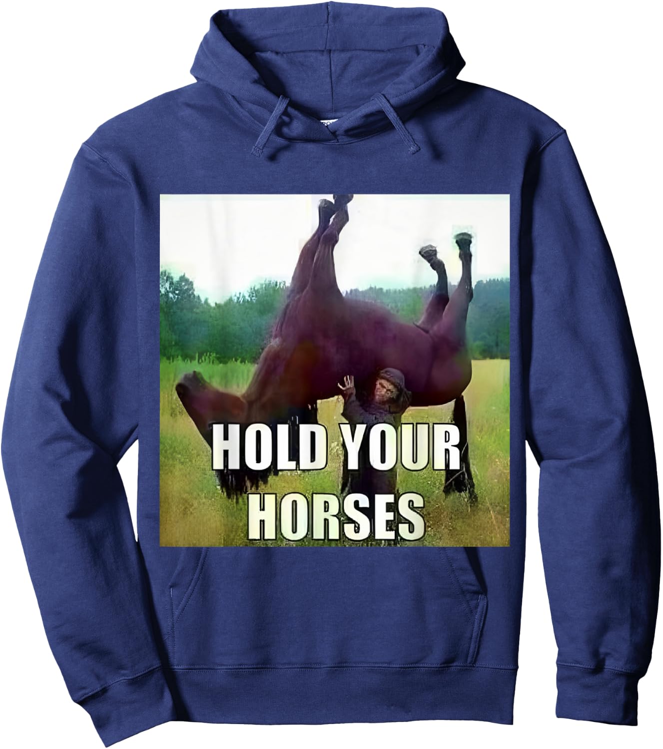 Hold Your Horse Hoodie - Hoodie | Navy