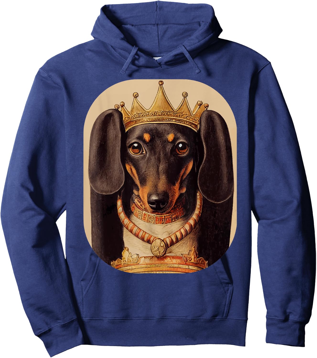 Wiener Dog Lover: Ancient Retro Dachshund Hoodie - Hoodie | Navy