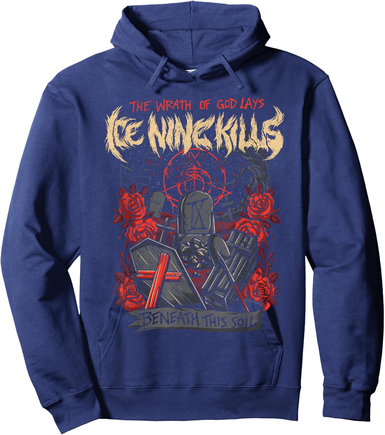 Ice Nine Kills – The Wrath of God Hoodie - Hoodie | Navy