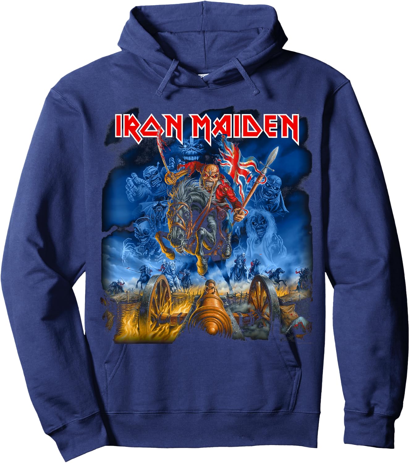 Iron Maiden - Trooper Hoodie - Hoodie | Navy