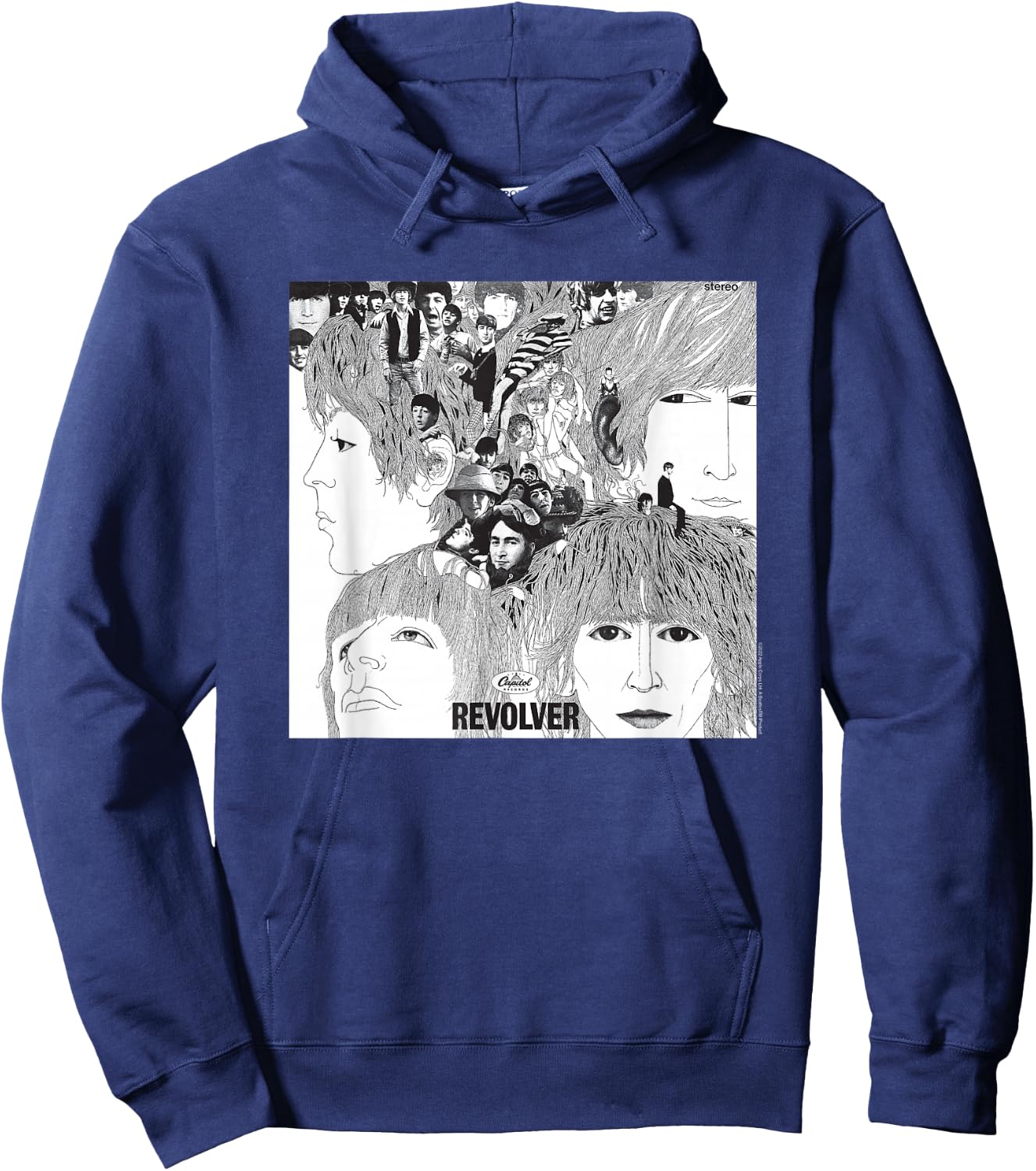 The Beatles - Revolver Album Cover Hoodie - Hoodie | Navy