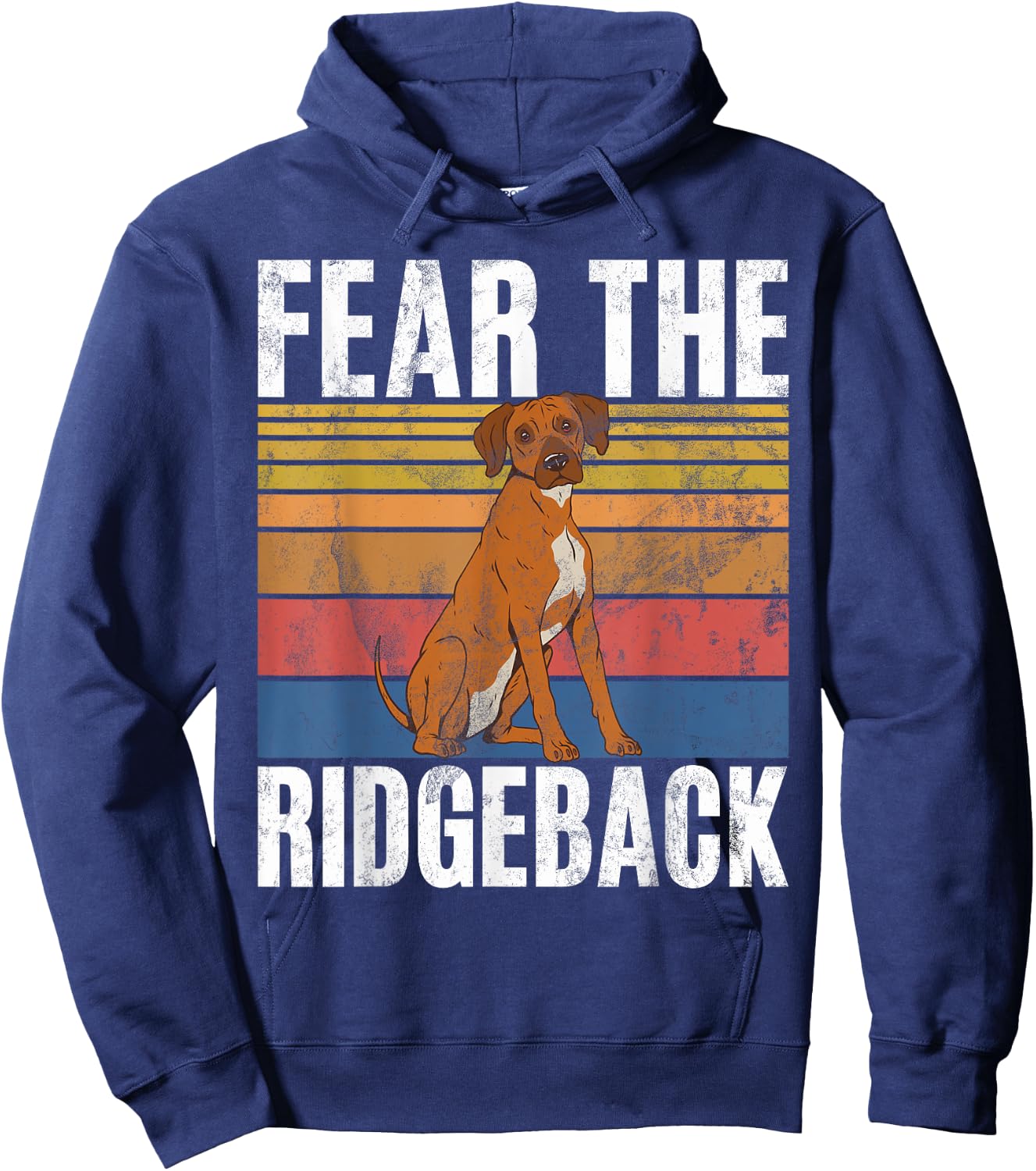 Fear the Ridgeback Rhodesian Ridgeback Hoodie - Hoodie | Navy