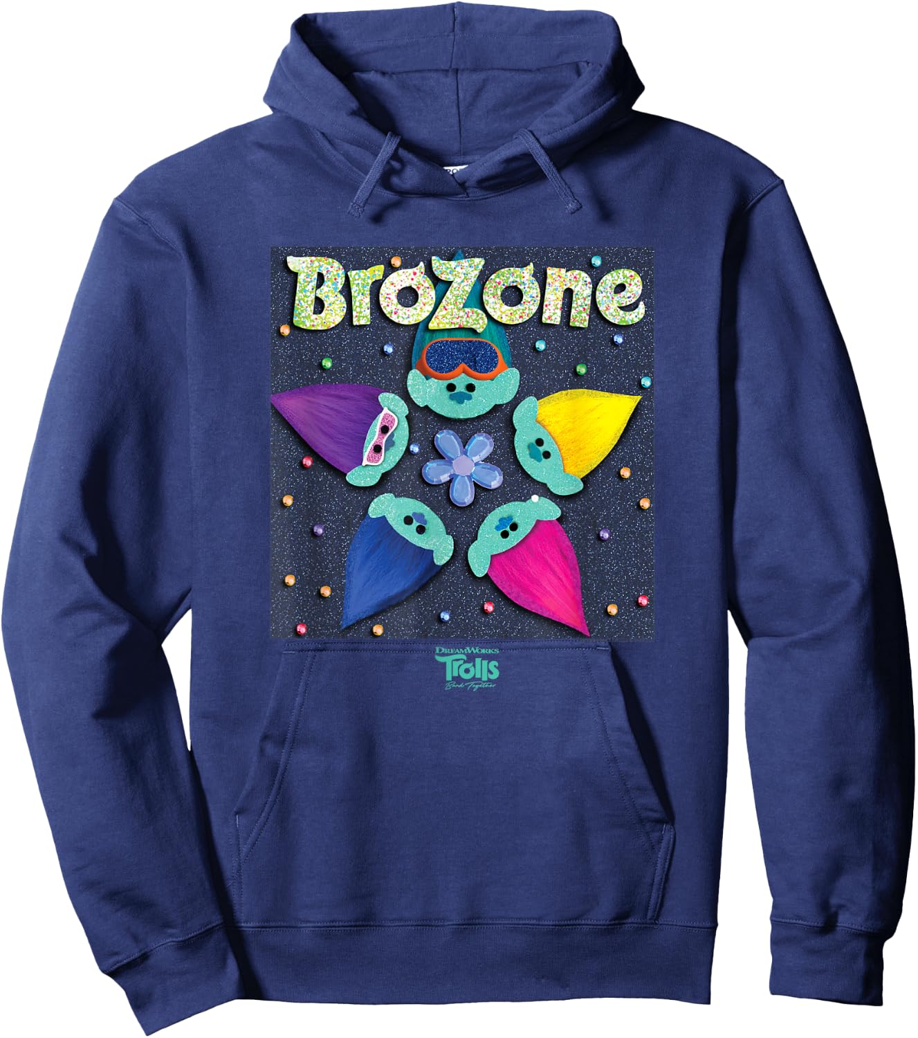 DreamWorks Trolls Band Together Psychedelic Hoodie - Hoodie | Navy