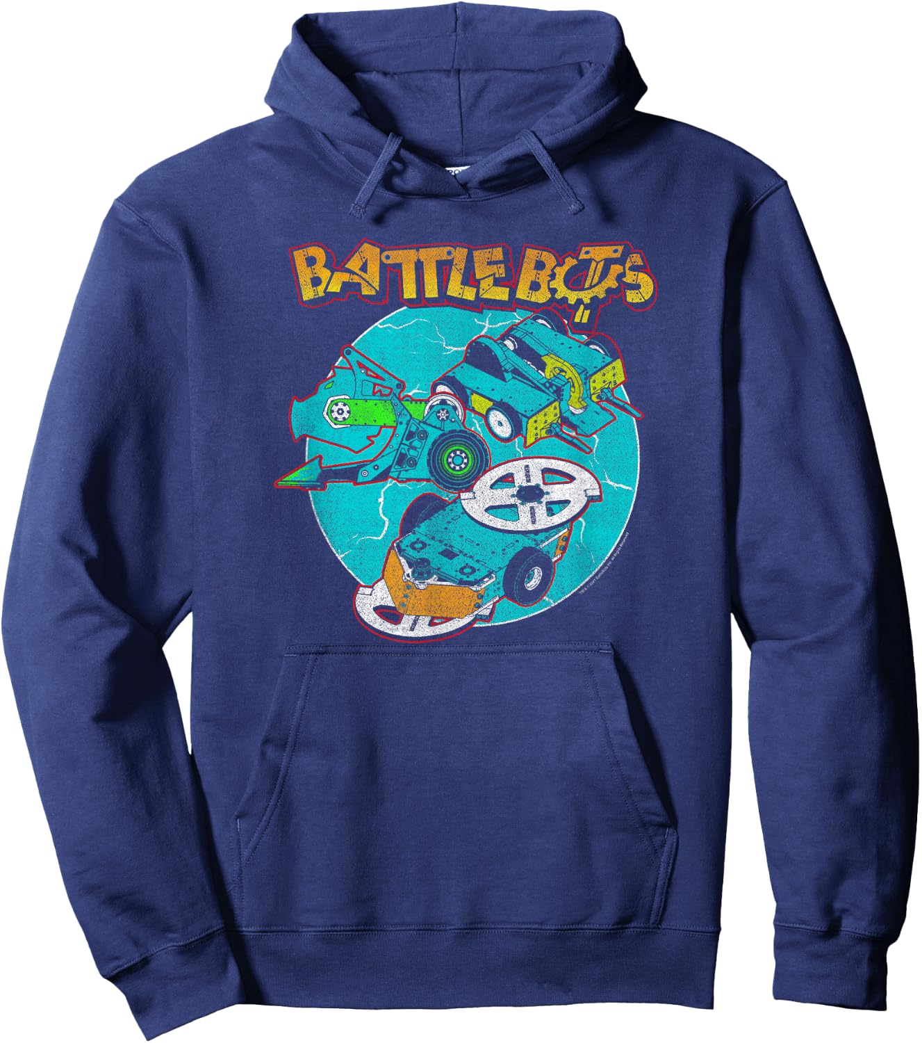 BattleBots Group Robot Lock Up Logo Hoodie - Hoodie | Navy