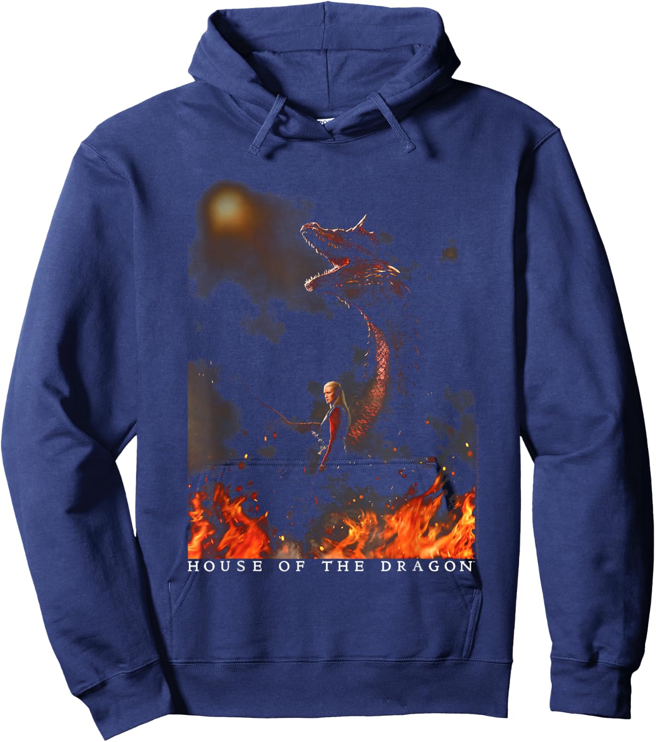 House of The Dragon Daemon with Dragon Hoodie - Hoodie | Navy