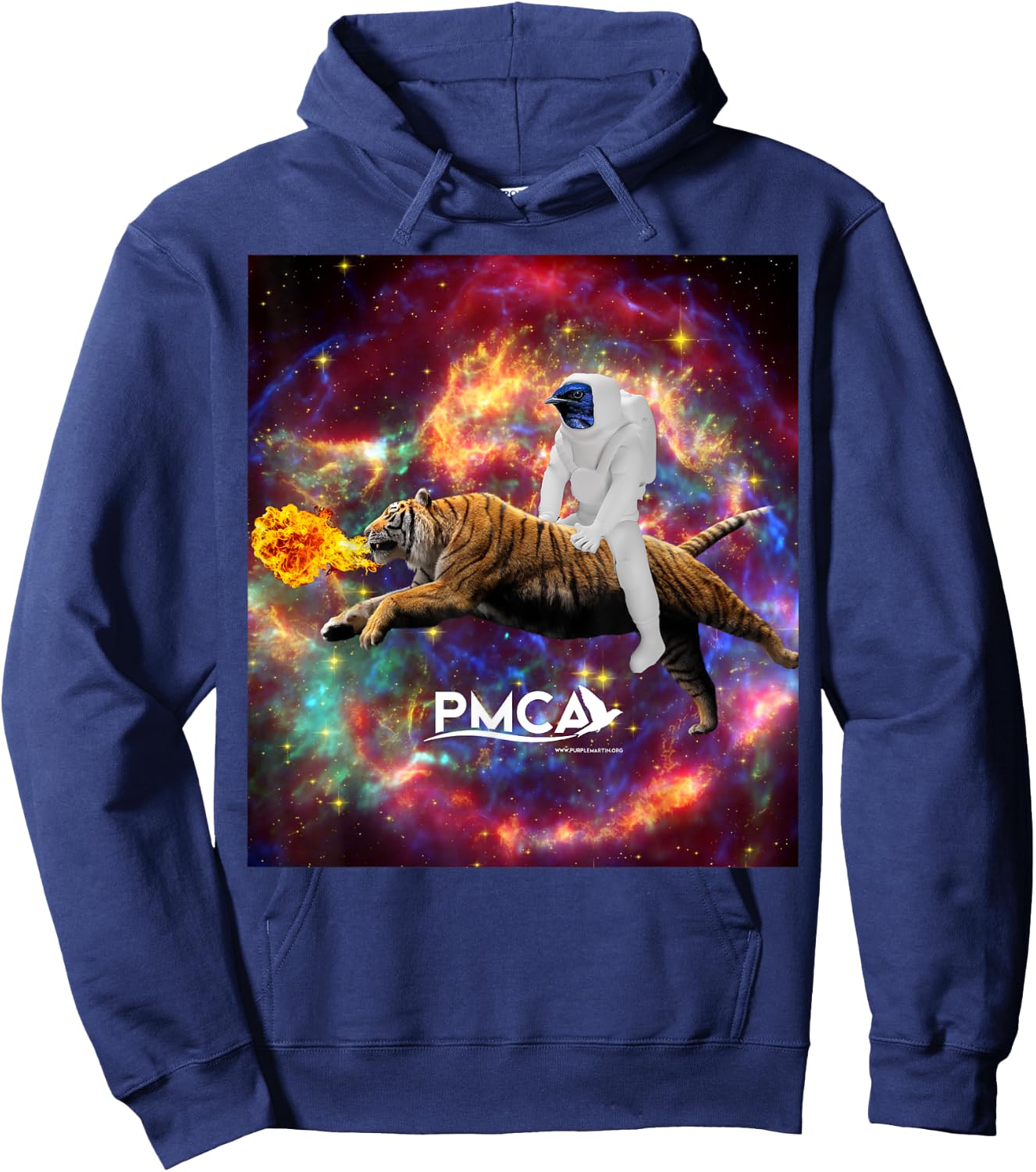 Purple Martin Space Tiger Hoodie - Hoodie | Navy