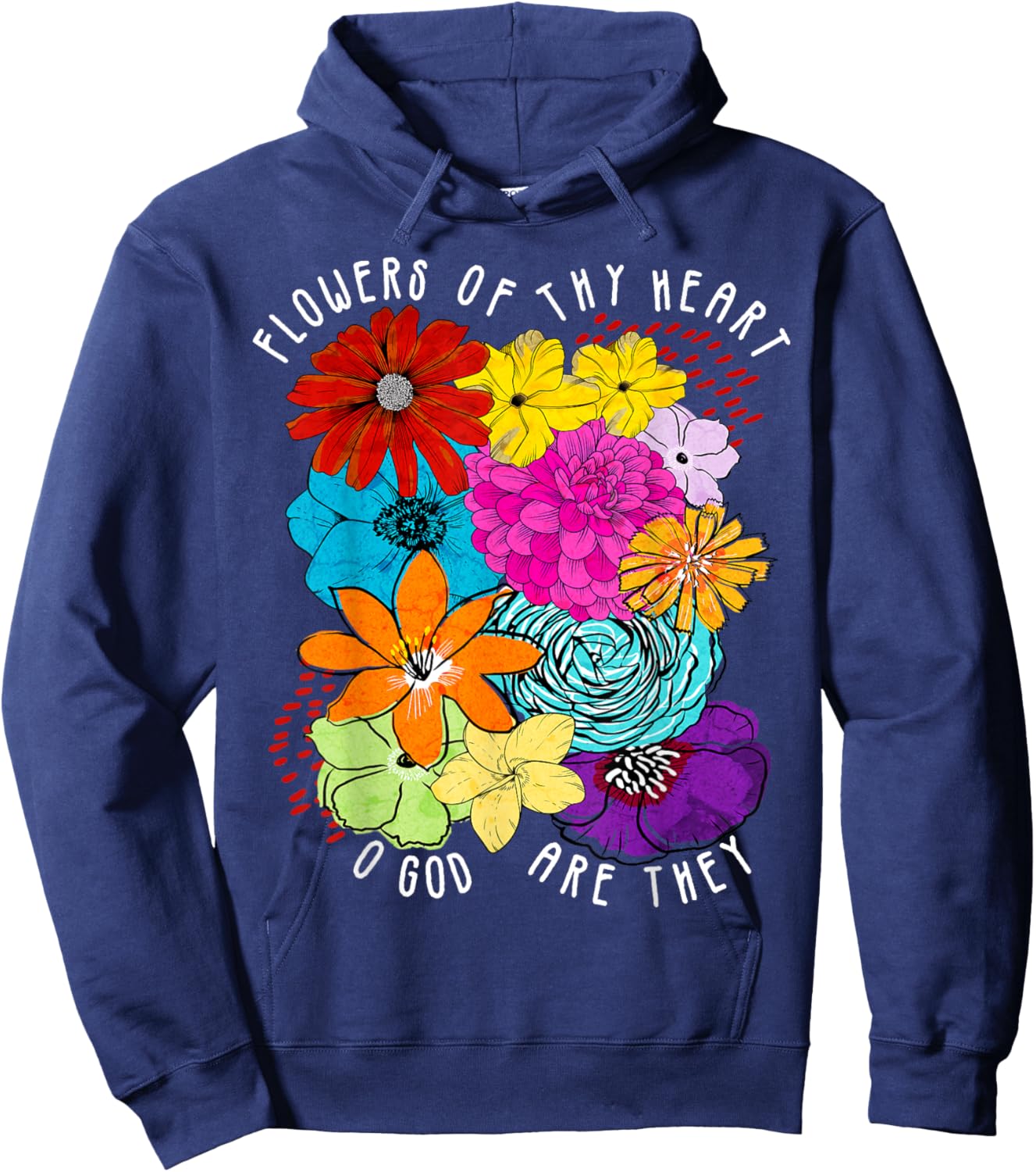 Flowers of Thy Heart Godspell Musical Theatre Hoodie - Hoodie | Navy