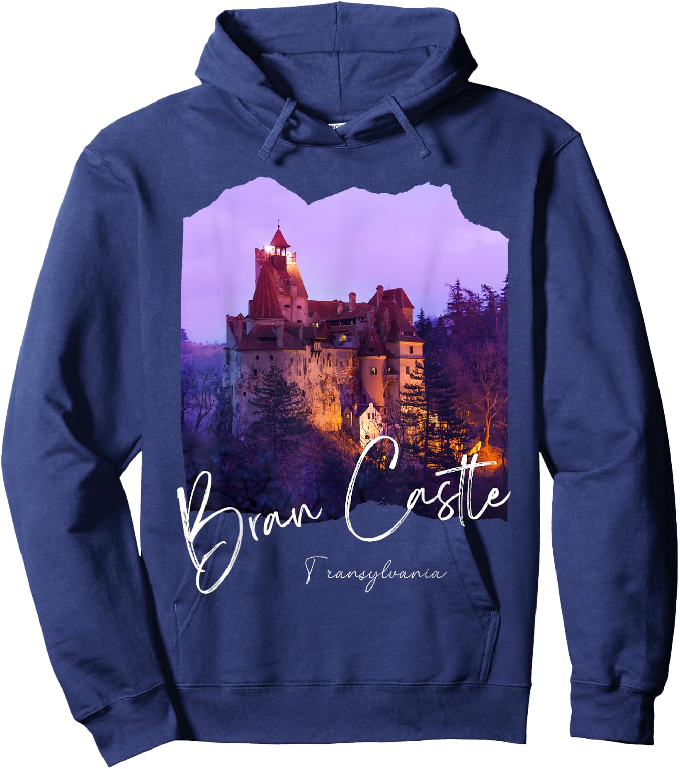 Bran Castle Romania Bran Castle Hoodie - Hoodie | Navy