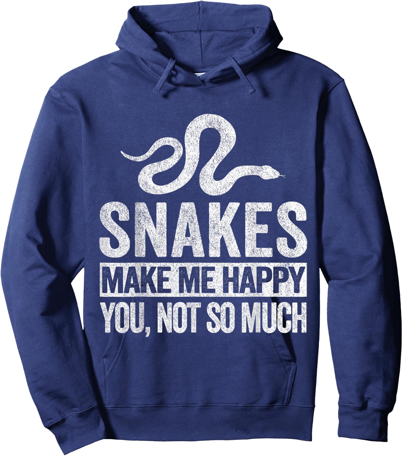 Snake Lover Funny Snake Quote Retro Hoodie - Hoodie | Navy