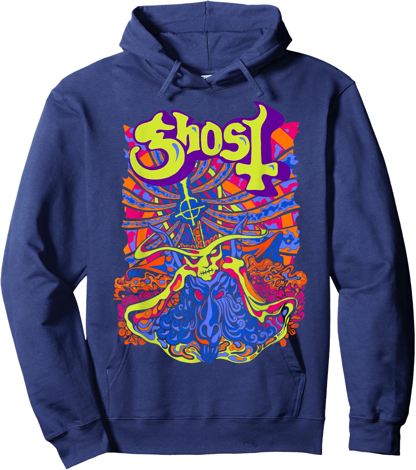 Ghost – Satanic Panic Bright Colors Hoodie - Hoodie | Navy
