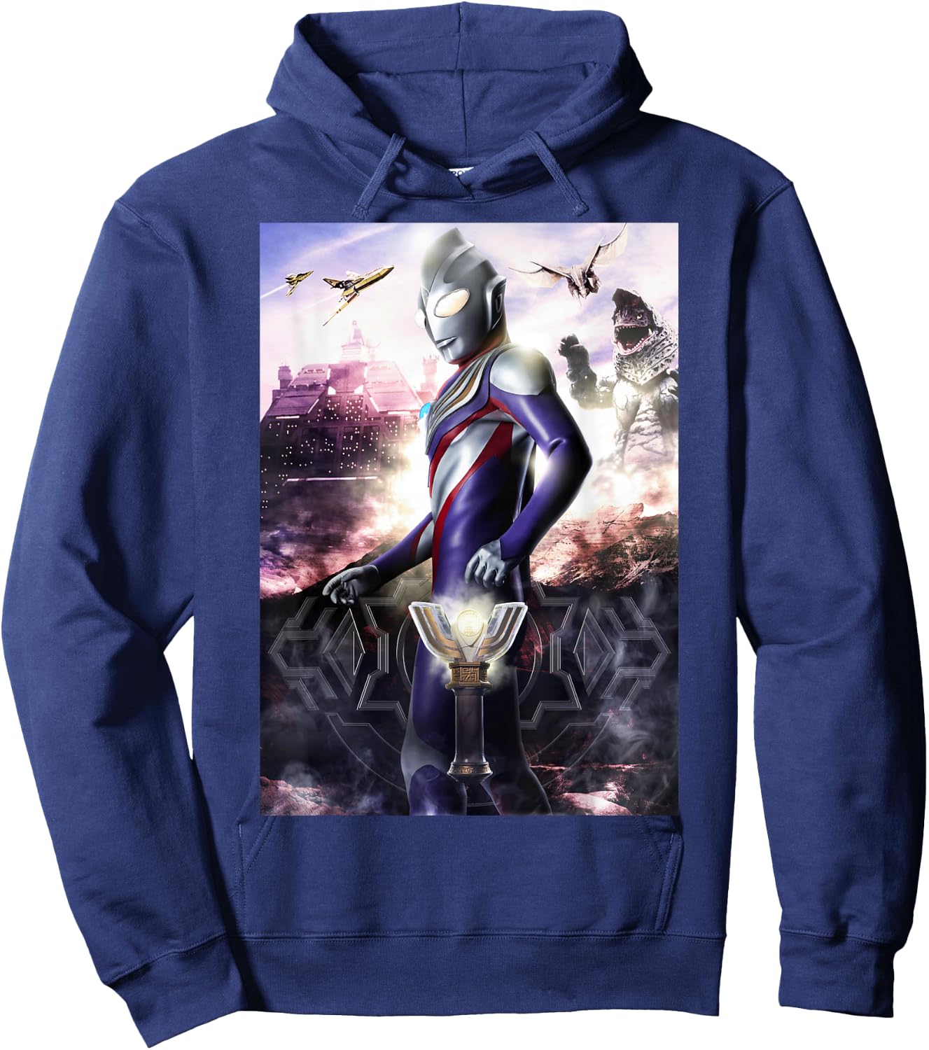 ULTRAMAN TIGA Poster Visual Design B Hoodie - Hoodie | Navy