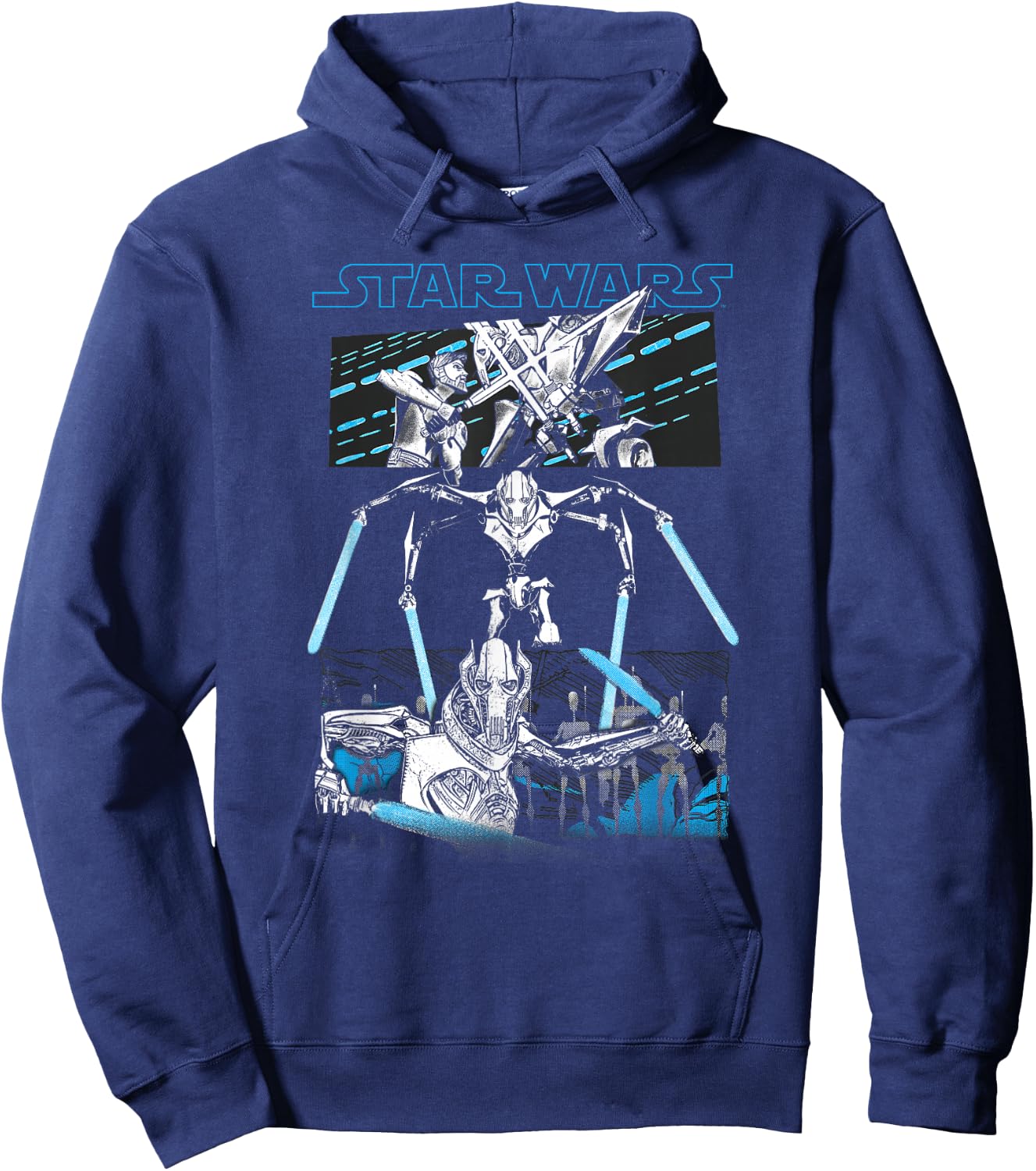 Star Wars General Grievous Lightsaber Panels Hoodie - Hoodie | Navy