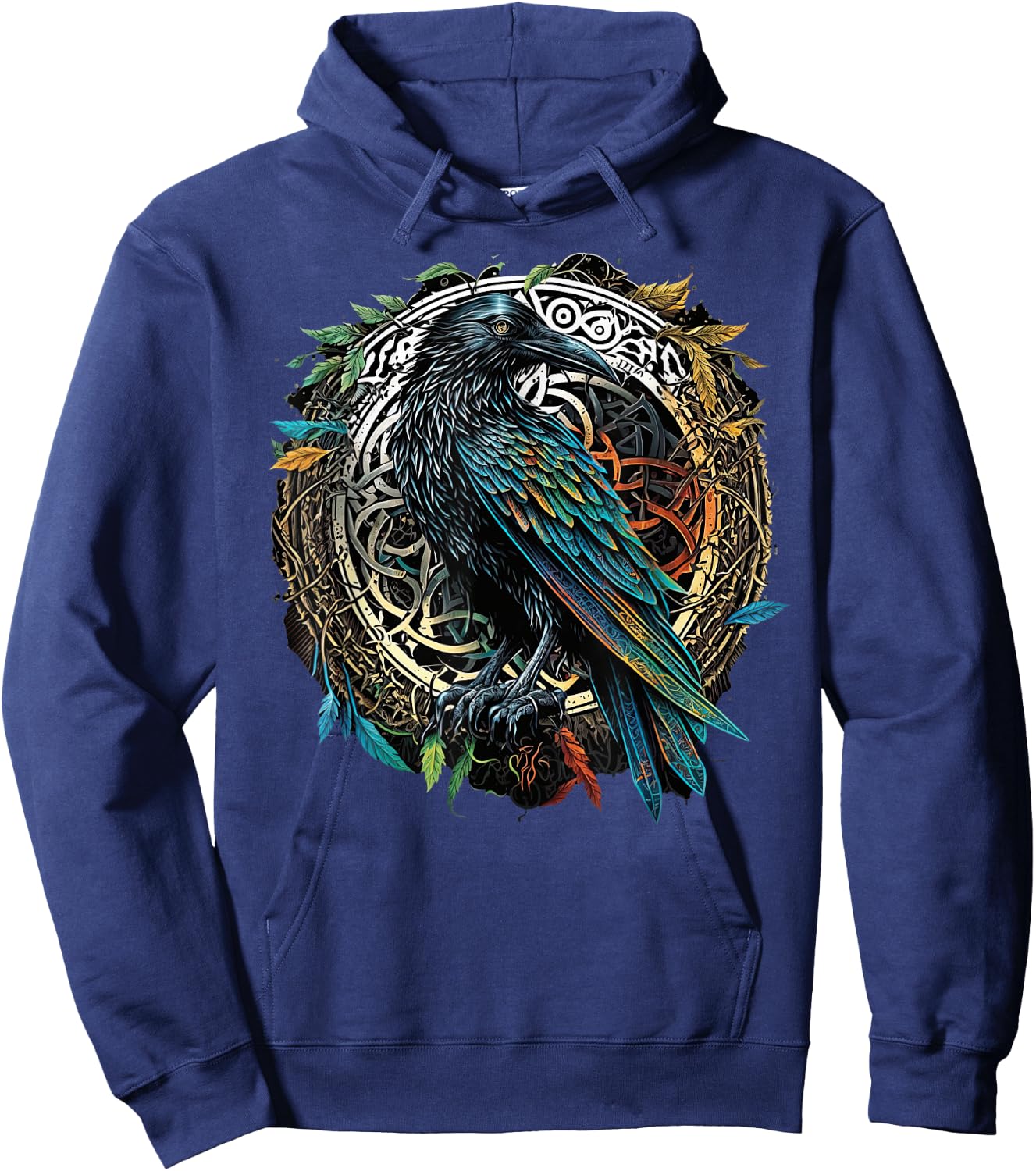 Odins Raven Viking Midgard Thor Walhalla Hoodie - Hoodie | Navy
