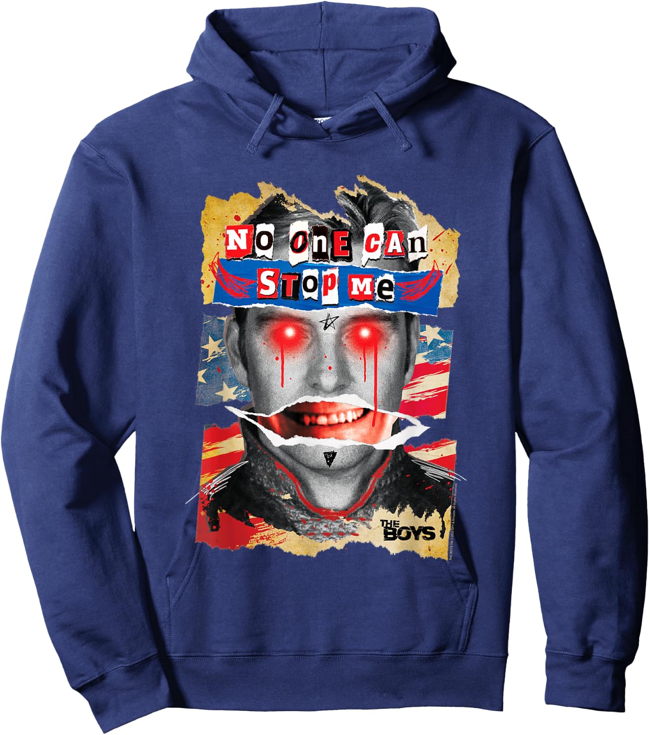 The Boys Homelander No One Can Stop Me Hoodie - Hoodie | Navy