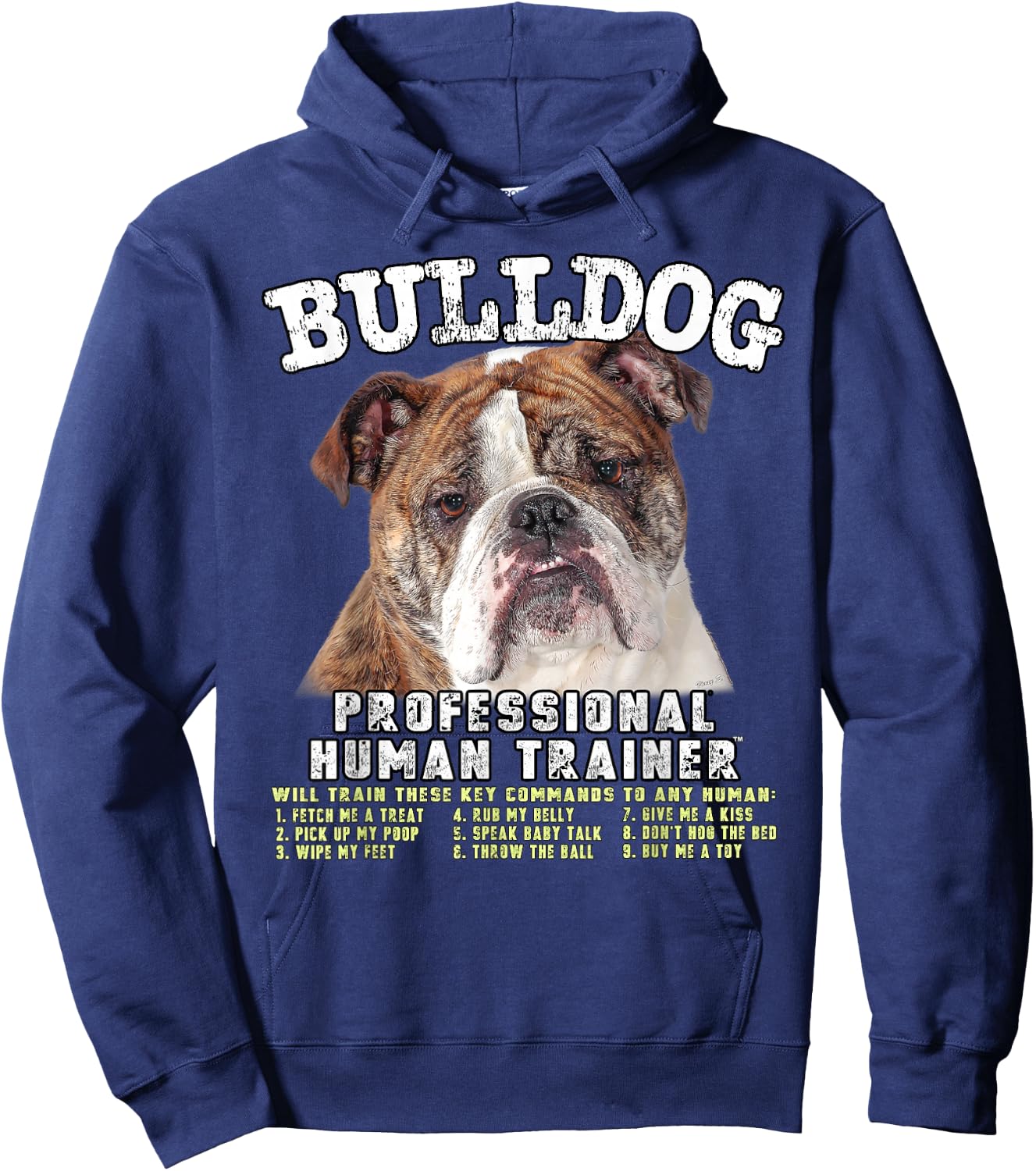 Bulldog Professional Human Trainer Hoodie - Hoodie | Navy