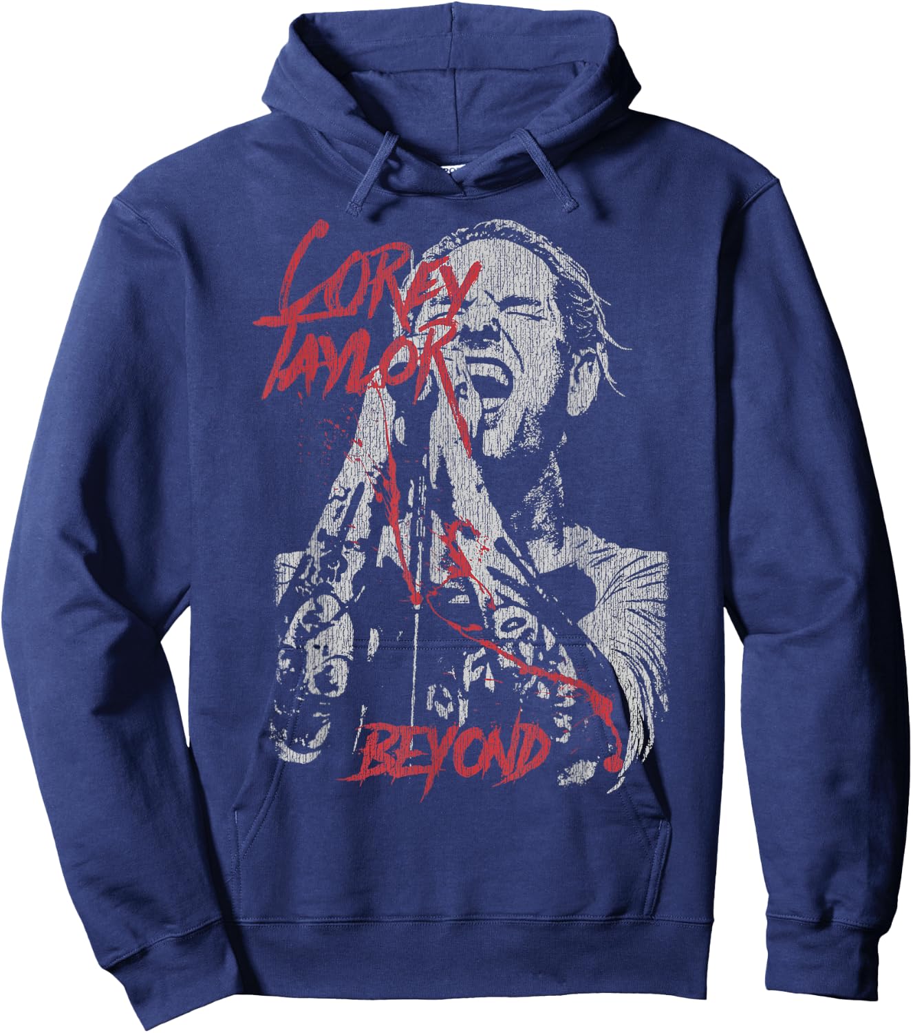 Control Industry - Corey Taylor Black Graphic - Small - Short Sleeve - - Modern - Music - Novelty - Women's - Lightweight - Non-Stretchable - Cotton 65%, Polyester 35% Hoodie - Hoodie | Navy