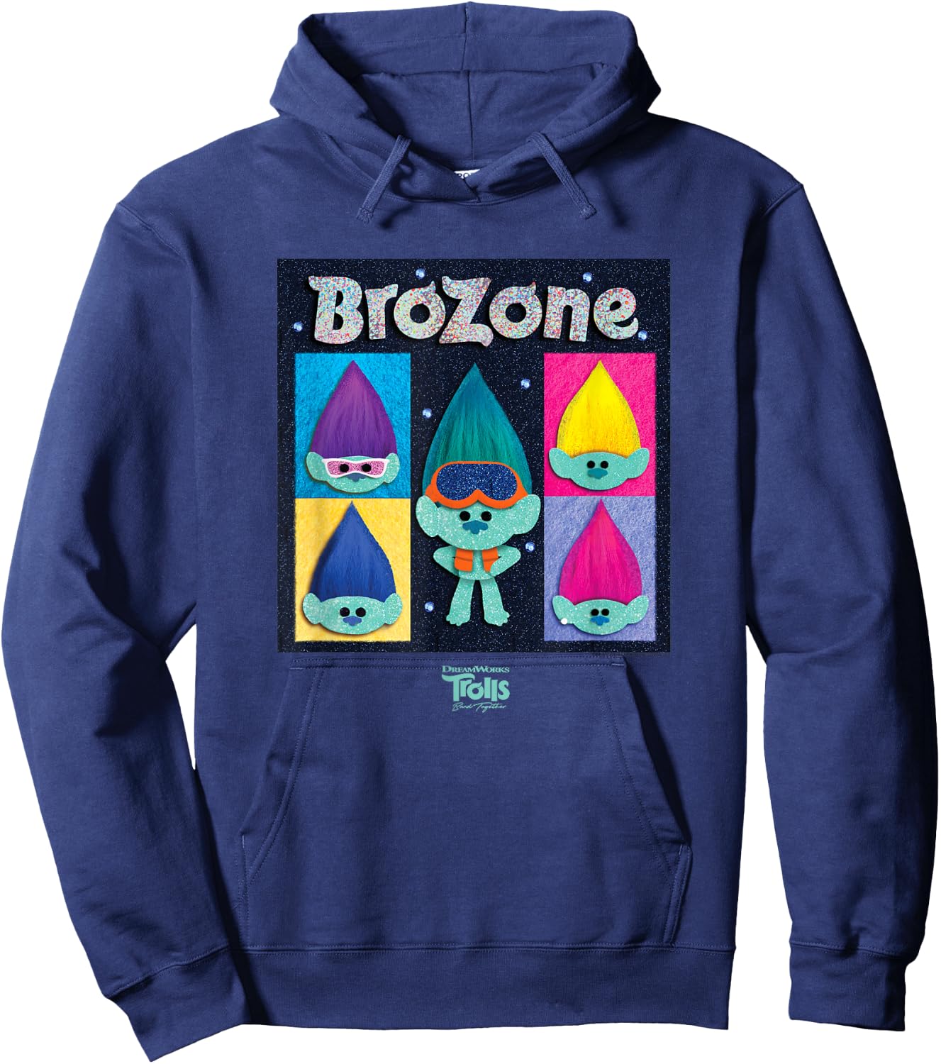 DreamWorks Trolls Band Together BroZone Hoodie - Hoodie | Navy